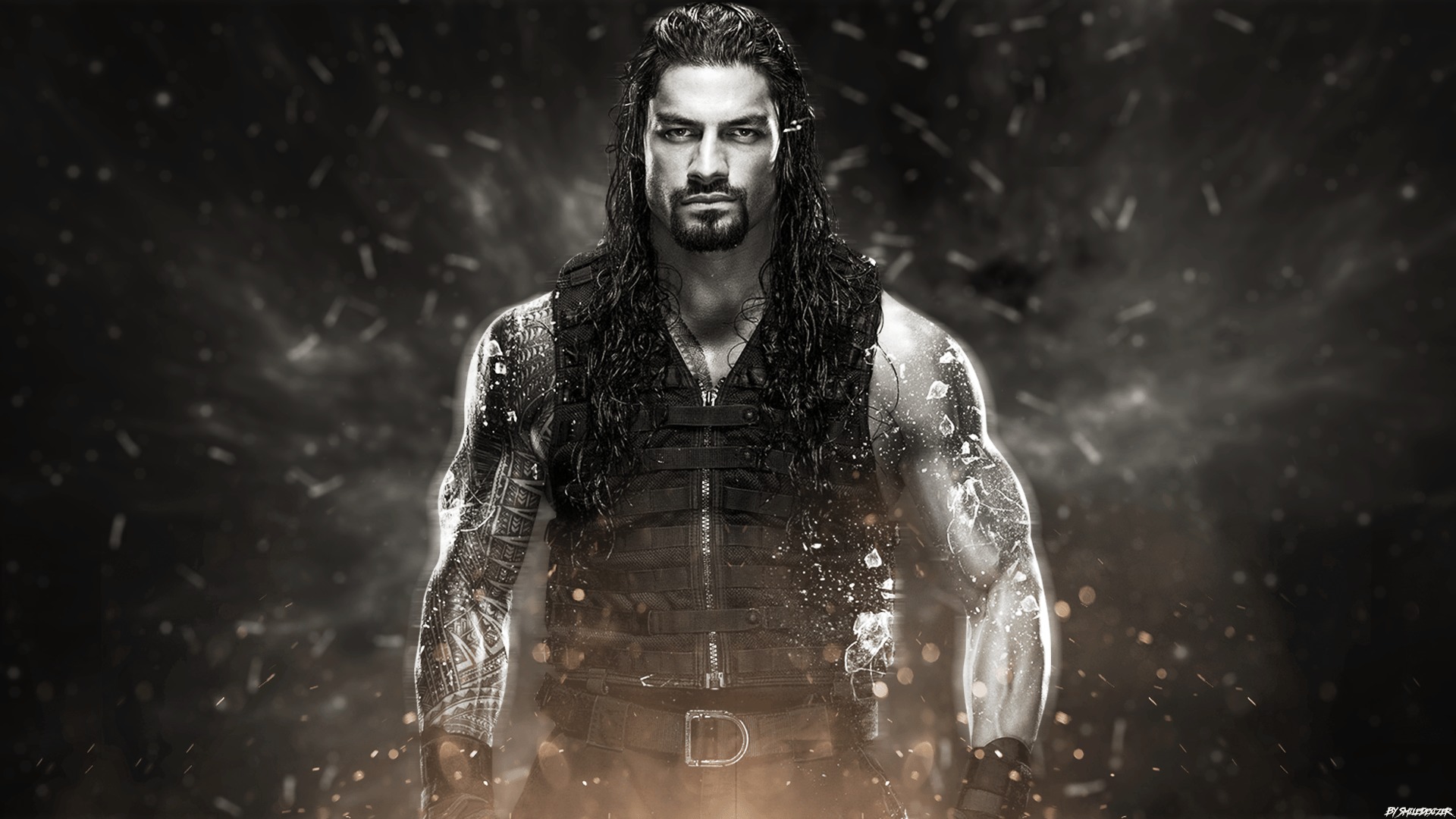 Roman Reigns Monochrome Wallpaper, HD Celebrities 4K ...