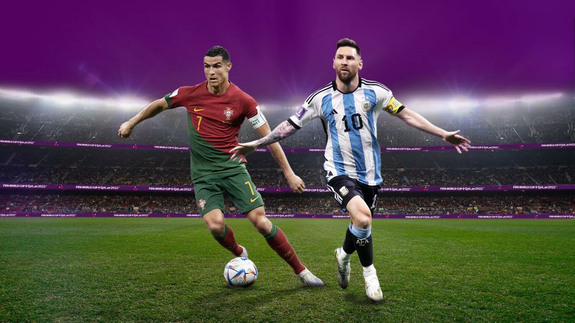 Ronaldo vs Messi FIFA World Cup 2022 Wallpaper, HD Sports 4K Wallpapers,  Images, Photos and Background - Wallpapers Den