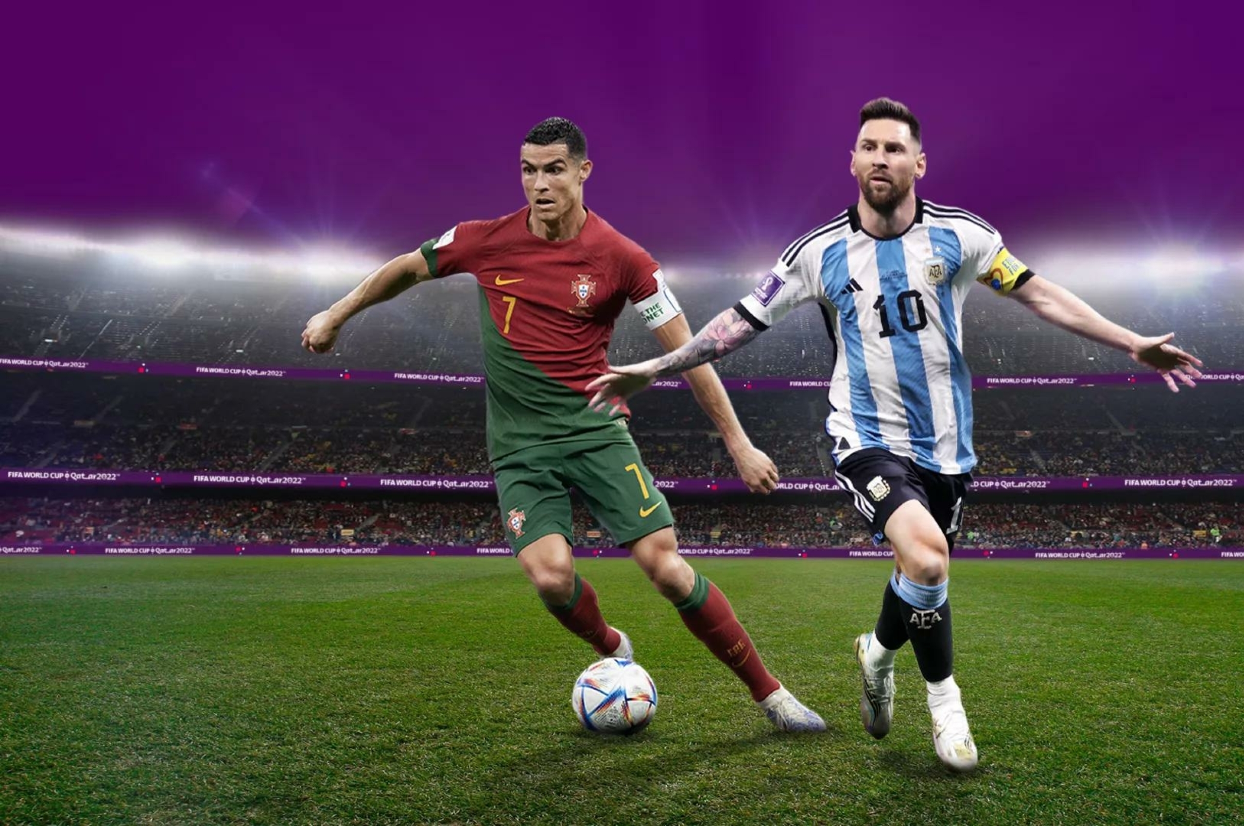 2560x1700 Ronaldo vs Messi FIFA World Cup 2022 Chromebook Pixel