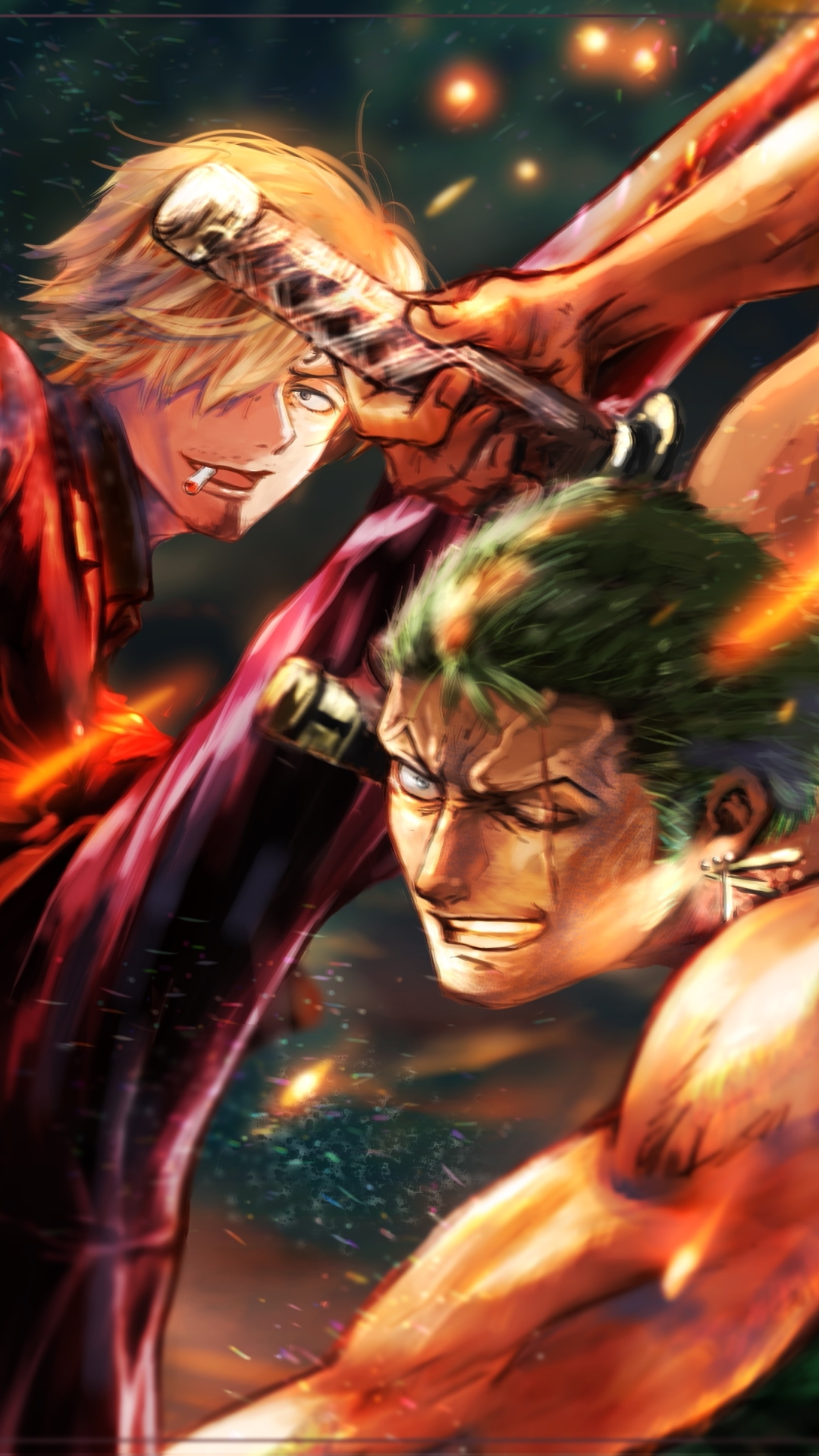 1080x1920 Roronoa Zoro vs Sanji One Piece Iphone 7, 6s, 6 Plus and Pixel XL  ,One Plus 3, 3t, 5 Wallpaper, HD Anime 4K Wallpapers, Images, Photos and  Background - Wallpapers Den