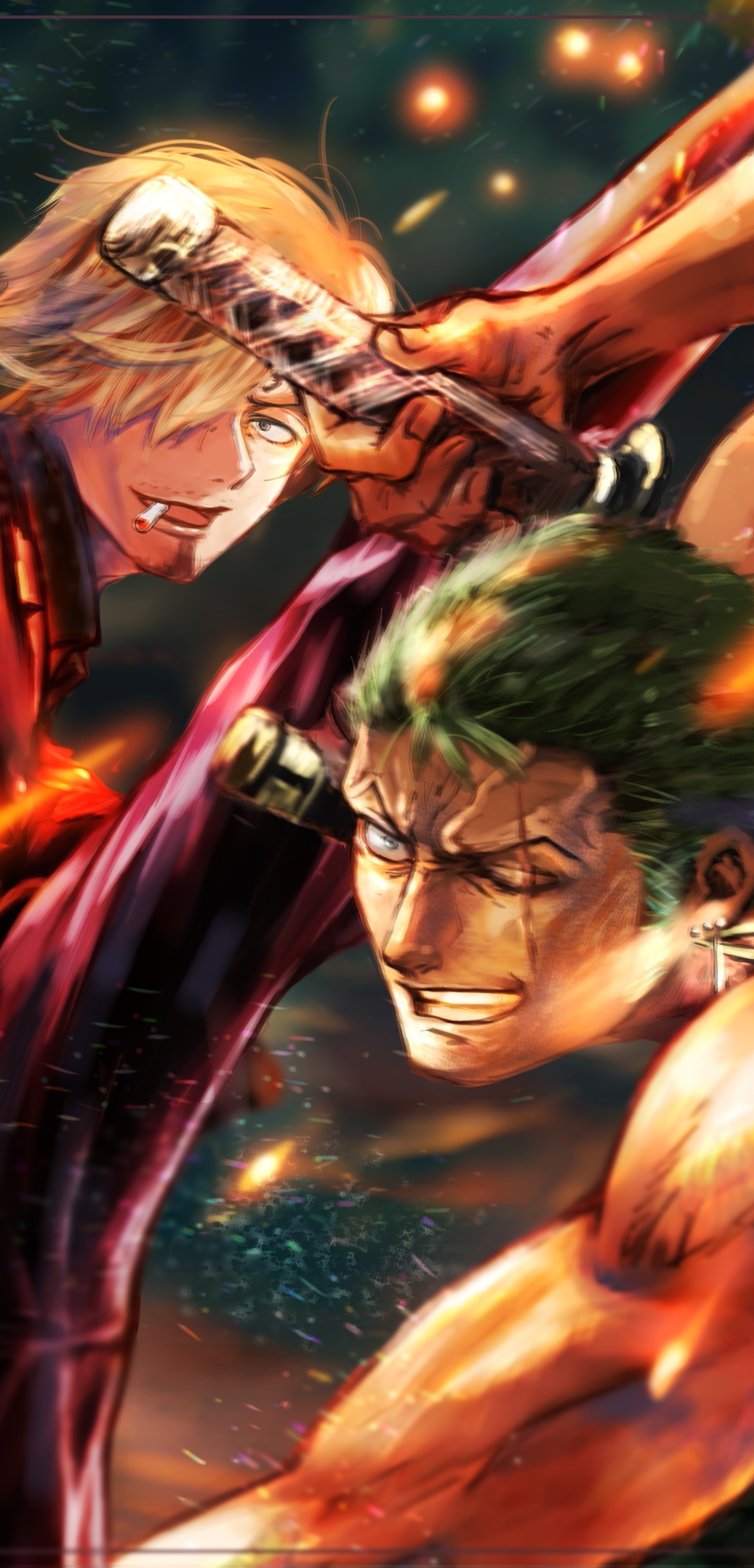 1440x2992 Roronoa Zoro Vs Sanji One Piece 1440x2992 Resolution Wallpaper Hd Anime 4k Wallpapers Images Photos And Background Wallpapers Den