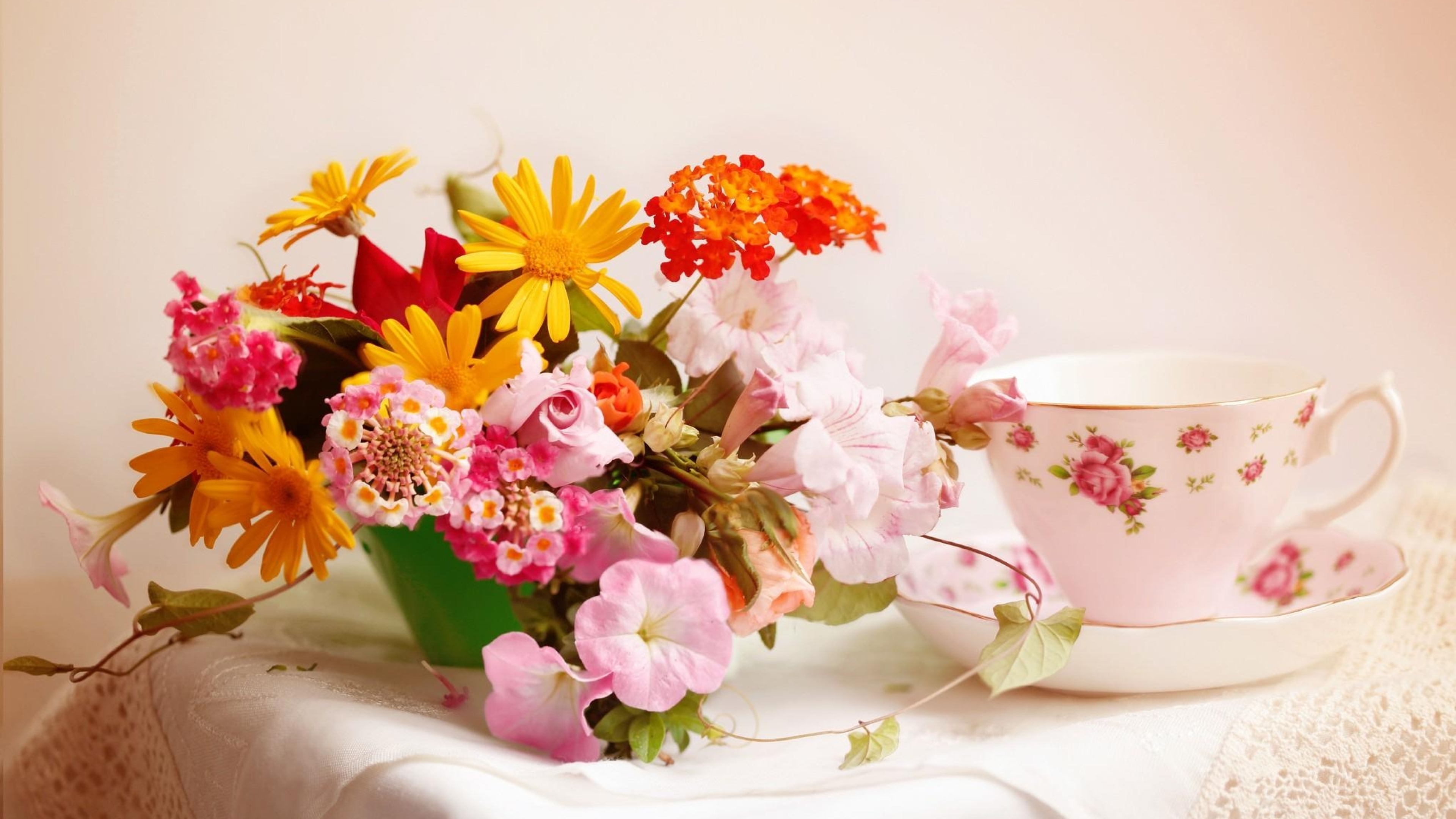 цветы букет кружка flowers bouquet mug бесплатно
