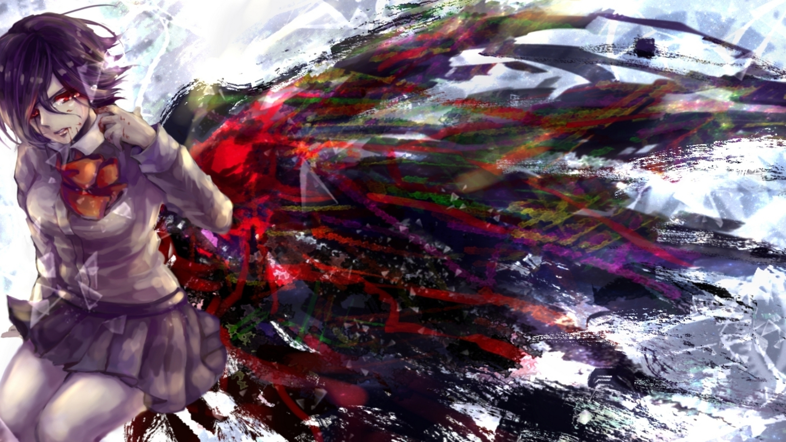2560x1440 rune mikoto, anime, tokyo ghoul 1440P Resolution ...