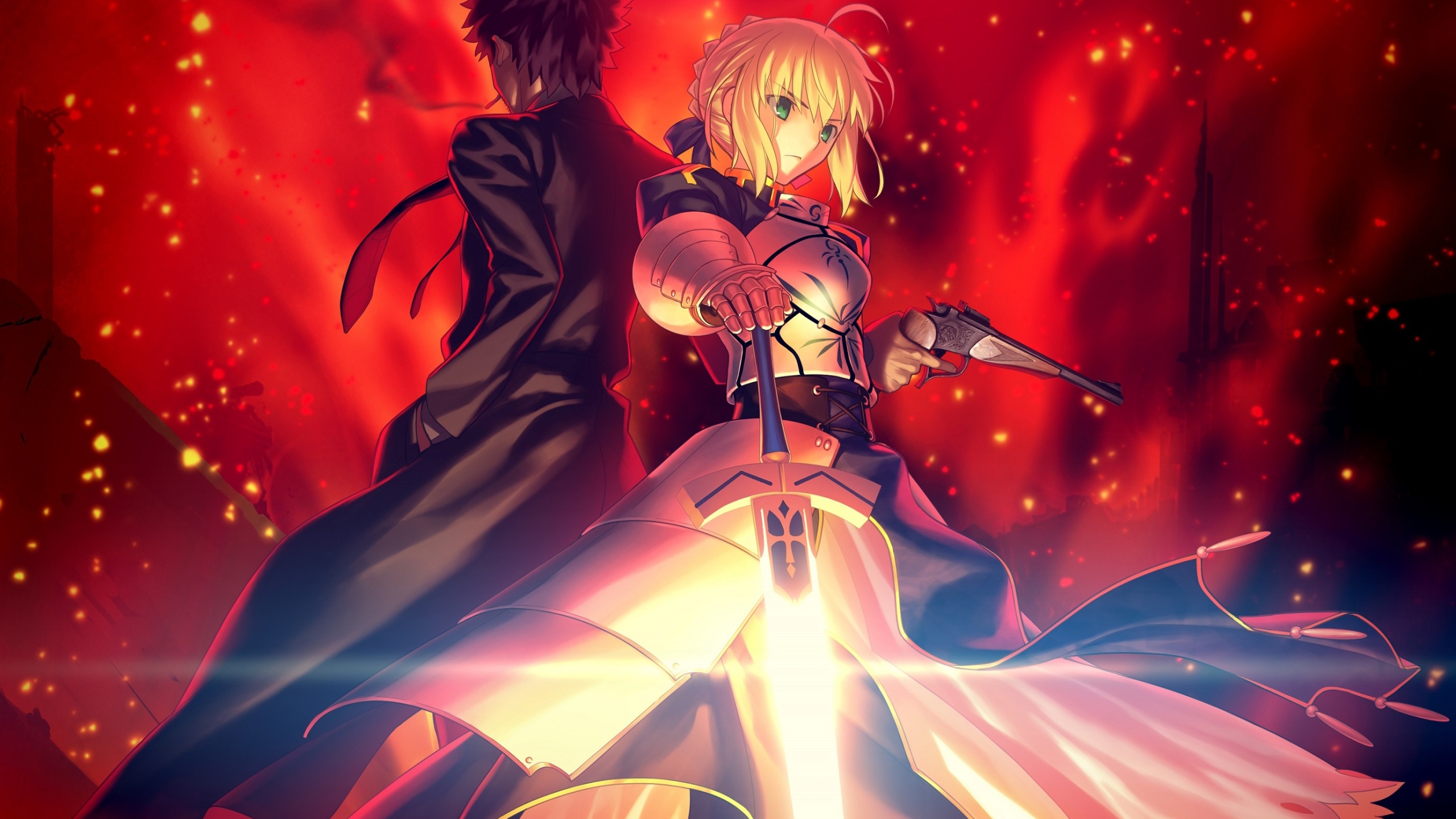 2560x1440 Saber (Fate/Grand Order Series) 1440P Resolution Wallpaper