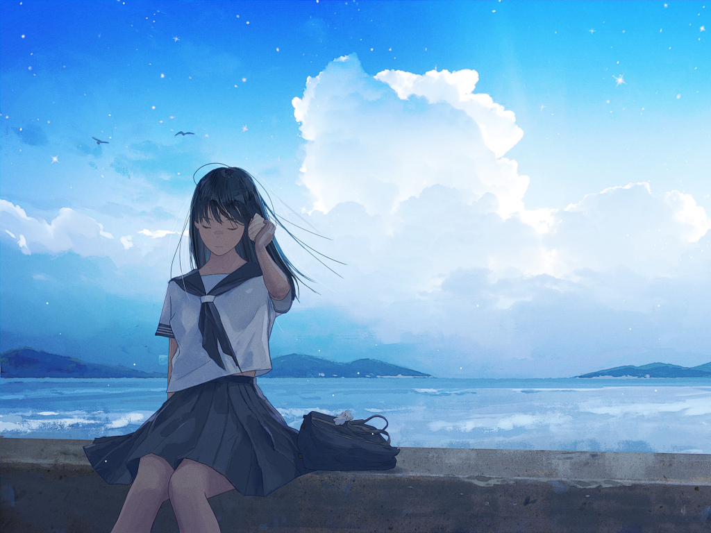 1024x768 Sad Anime Girl Walking 1024x768 Resolution Wallpaper, HD Anime 4K  Wallpapers, Images, Photos and Background - Wallpapers Den