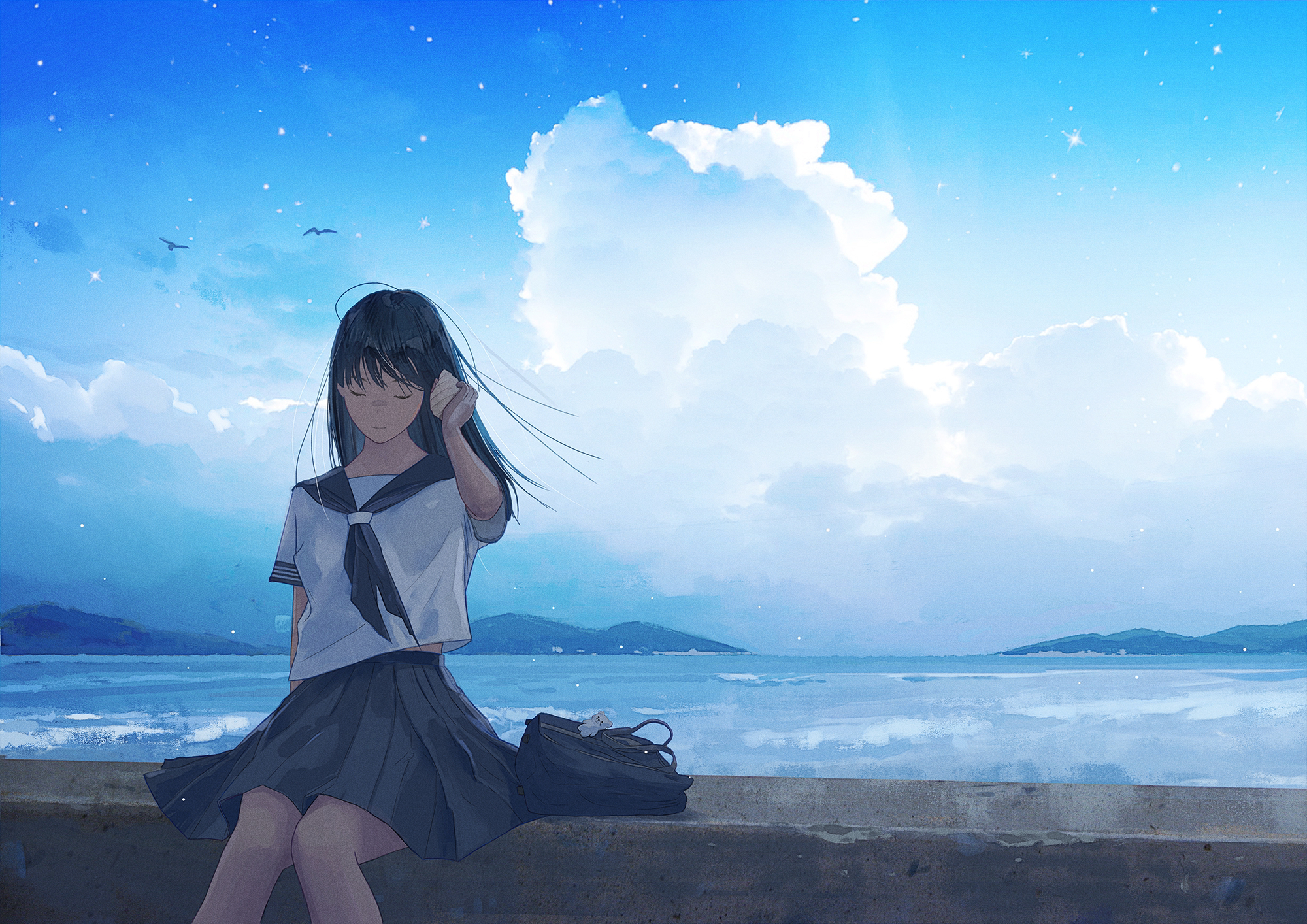 Sad Anime Girl Walking Wallpaper, HD Anime 4K Wallpapers, Images, Photos  and Background - Wallpapers Den