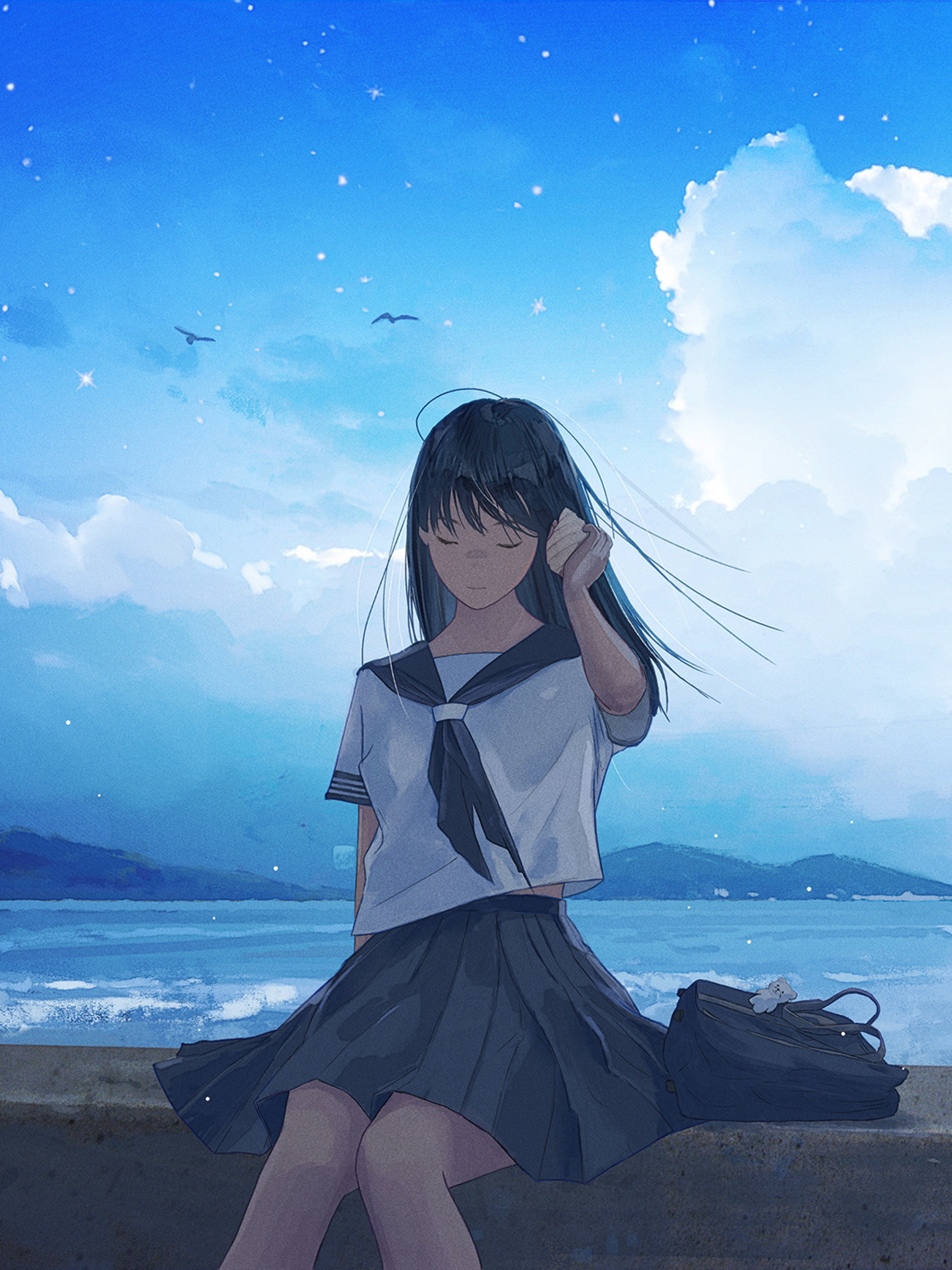 2048x2732 Sad Anime Girl Walking 2048x2732 Resolution Wallpaper, HD Anime  4K Wallpapers, Images, Photos and Background - Wallpapers Den