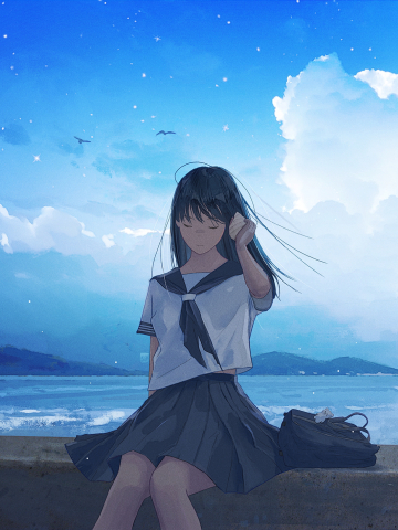 360x480 Sad Anime Girl Walking 360x480 Resolution Wallpaper, HD Anime 4K  Wallpapers, Images, Photos and Background - Wallpapers Den