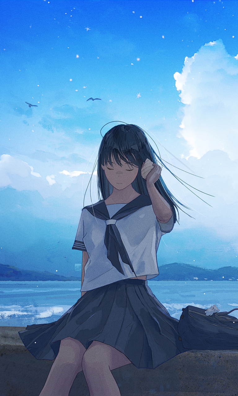 768x1280 Sad Anime Girl Walking 768x1280 Resolution Wallpaper, HD Anime 4K  Wallpapers, Images, Photos and Background - Wallpapers Den