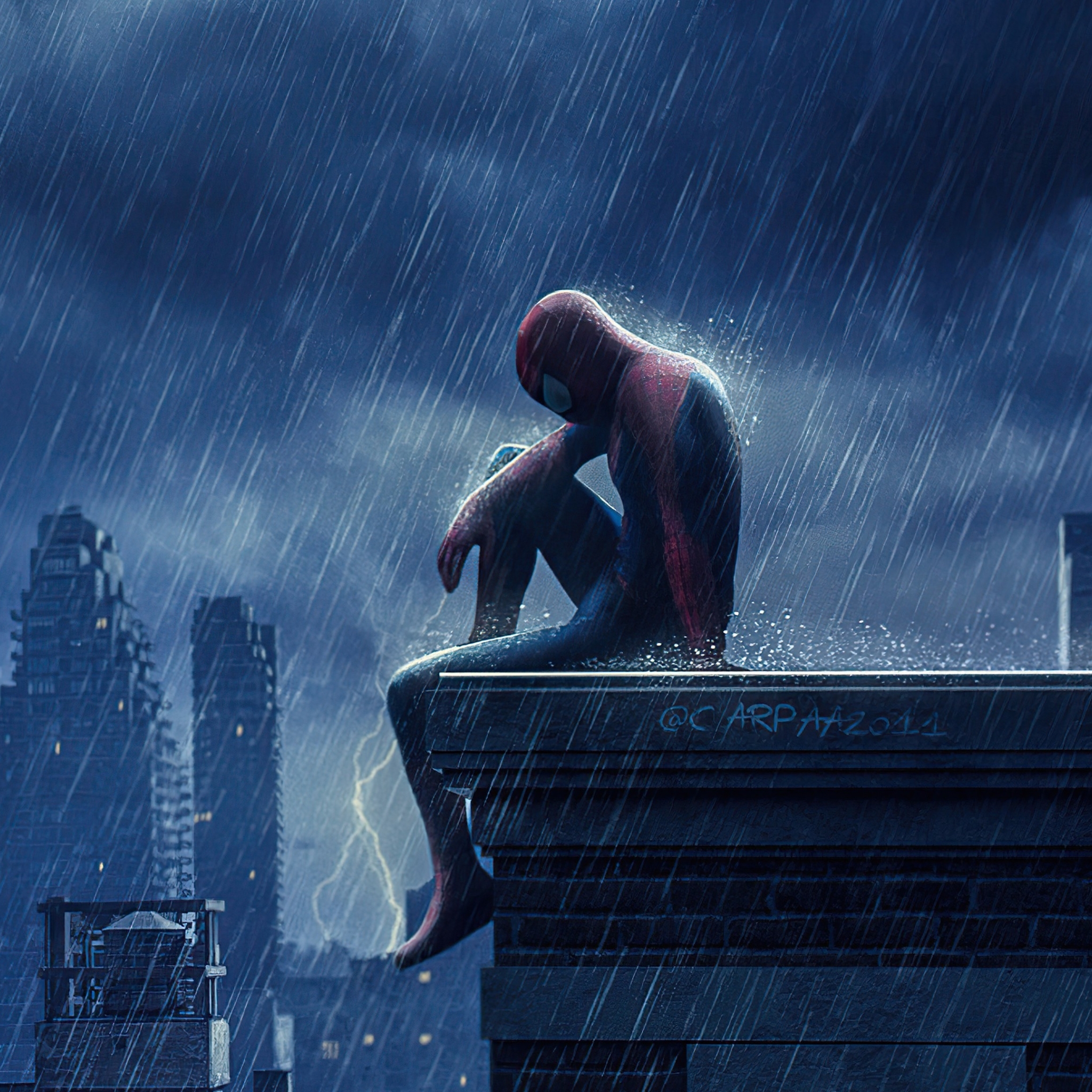 2048x2048 Sad Spider-Man No Way Home 4k Ipad Air Wallpaper, HD Superheroes  4K Wallpapers, Images, Photos and Background - Wallpapers Den