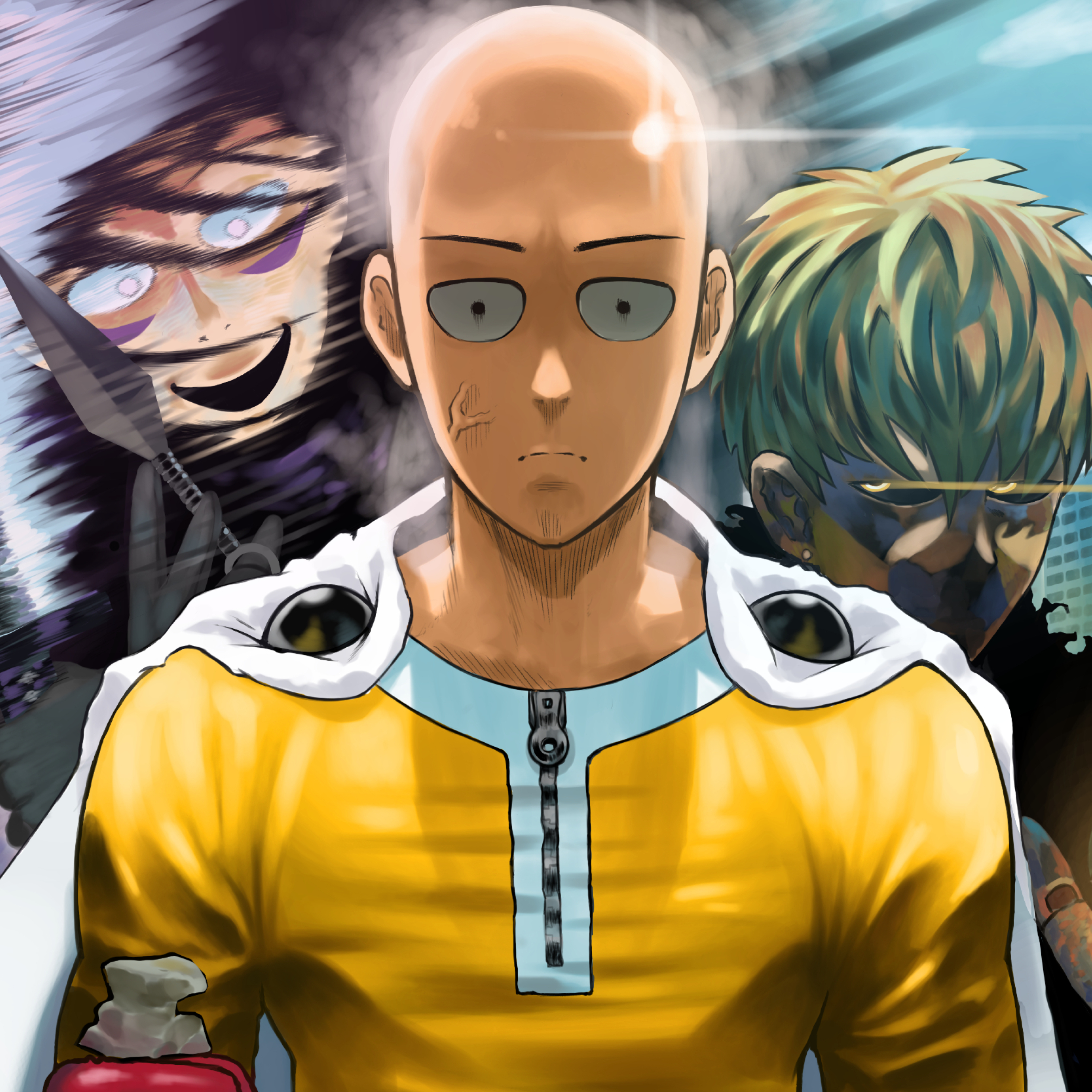 2932x2932 Saitama One Punch Man 4k Ipad Pro Retina Display ,HD 4k