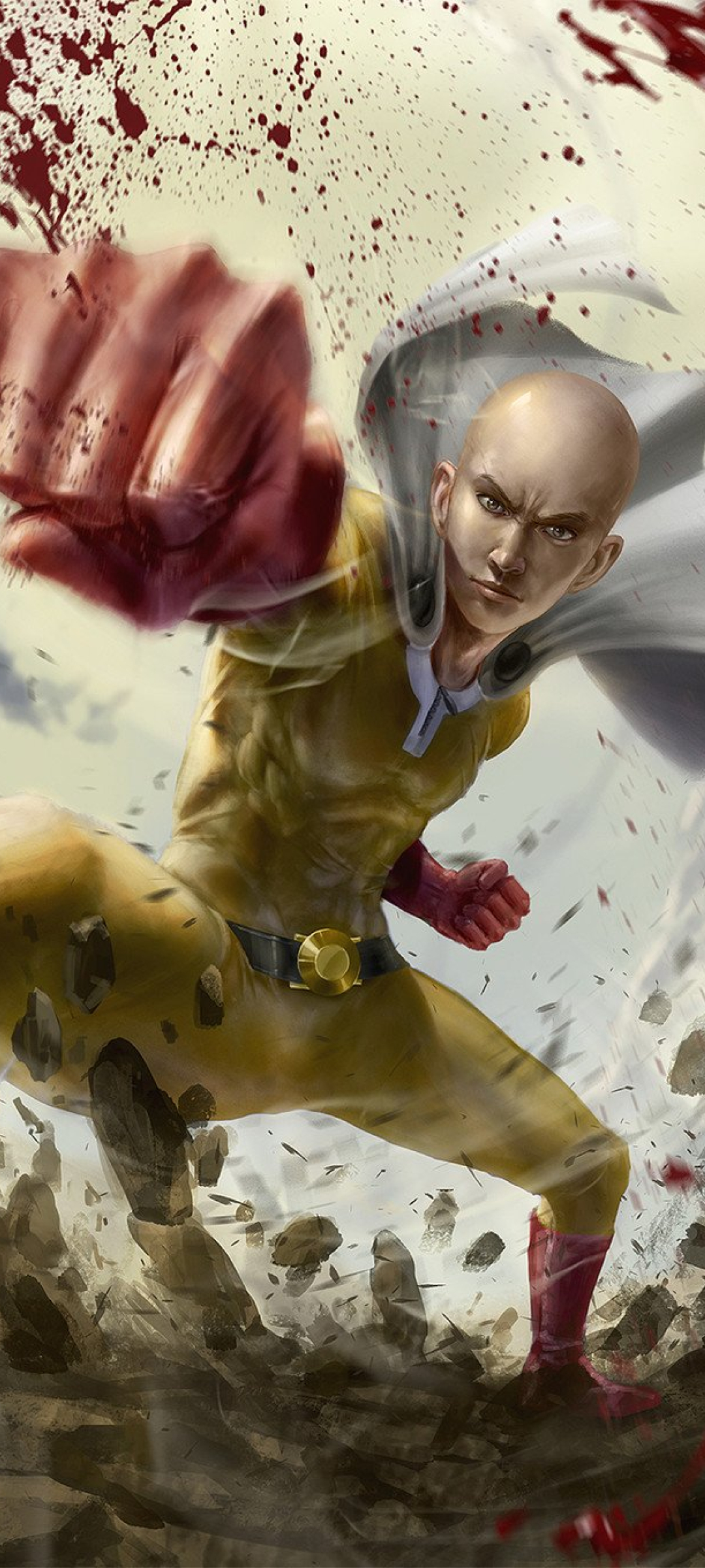 1360x768 Resolution Powerfull Saitama One-Punch Man Desktop Laptop HD  Wallpaper - Wallpapers Den