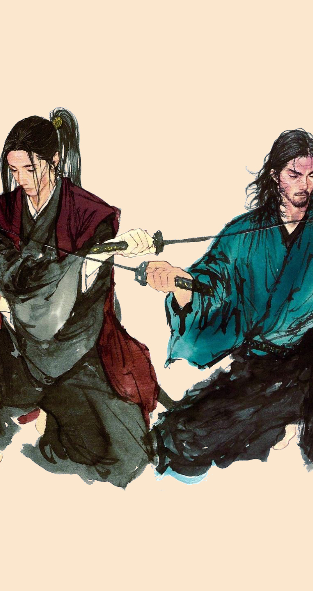 1080x2040 Samurai Miyamoto Musashi Sasaki Kojirou 1080x2040 Resolution ...