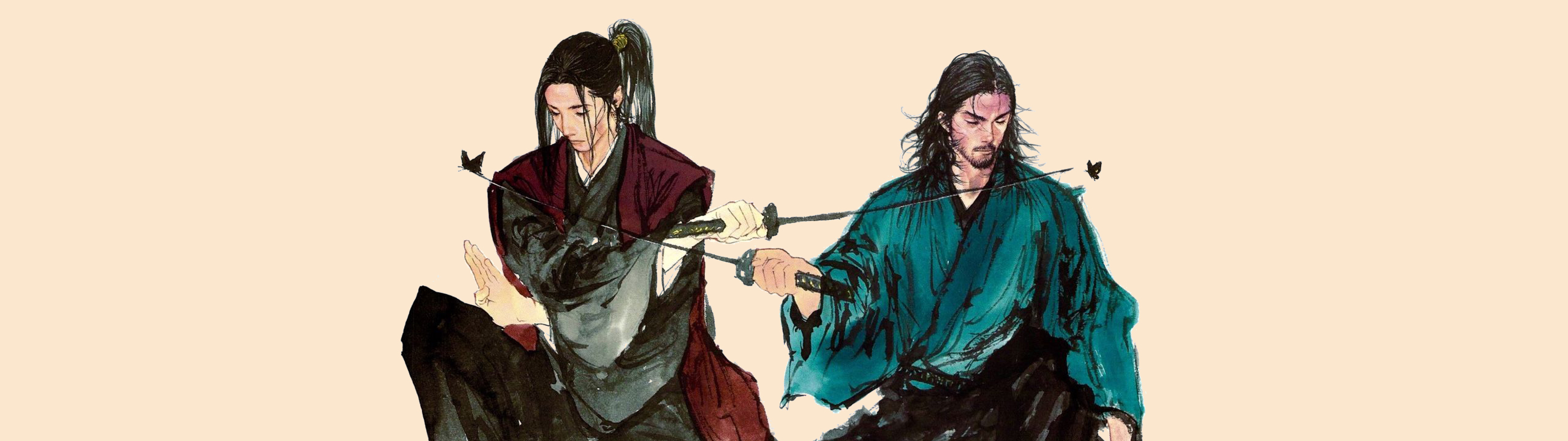 5120x1440 Samurai Miyamoto Musashi Sasaki Kojirou 5120x1440 Resolution  Wallpaper, HD Anime 4K Wallpapers, Images, Photos and Background -  Wallpapers Den