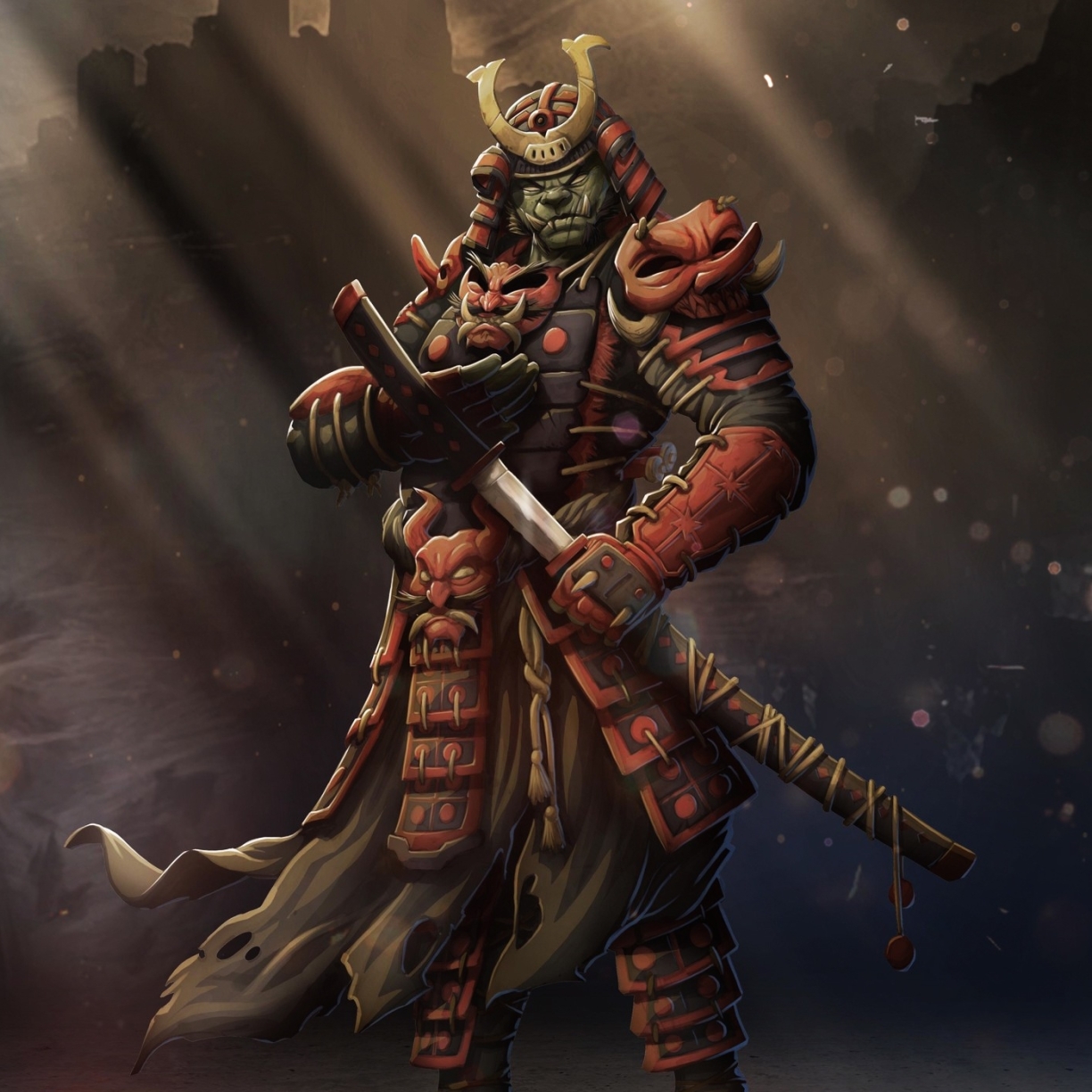 1224x1224 Samurai Warrior Art 1224x1224 Resolution Wallpaper, HD