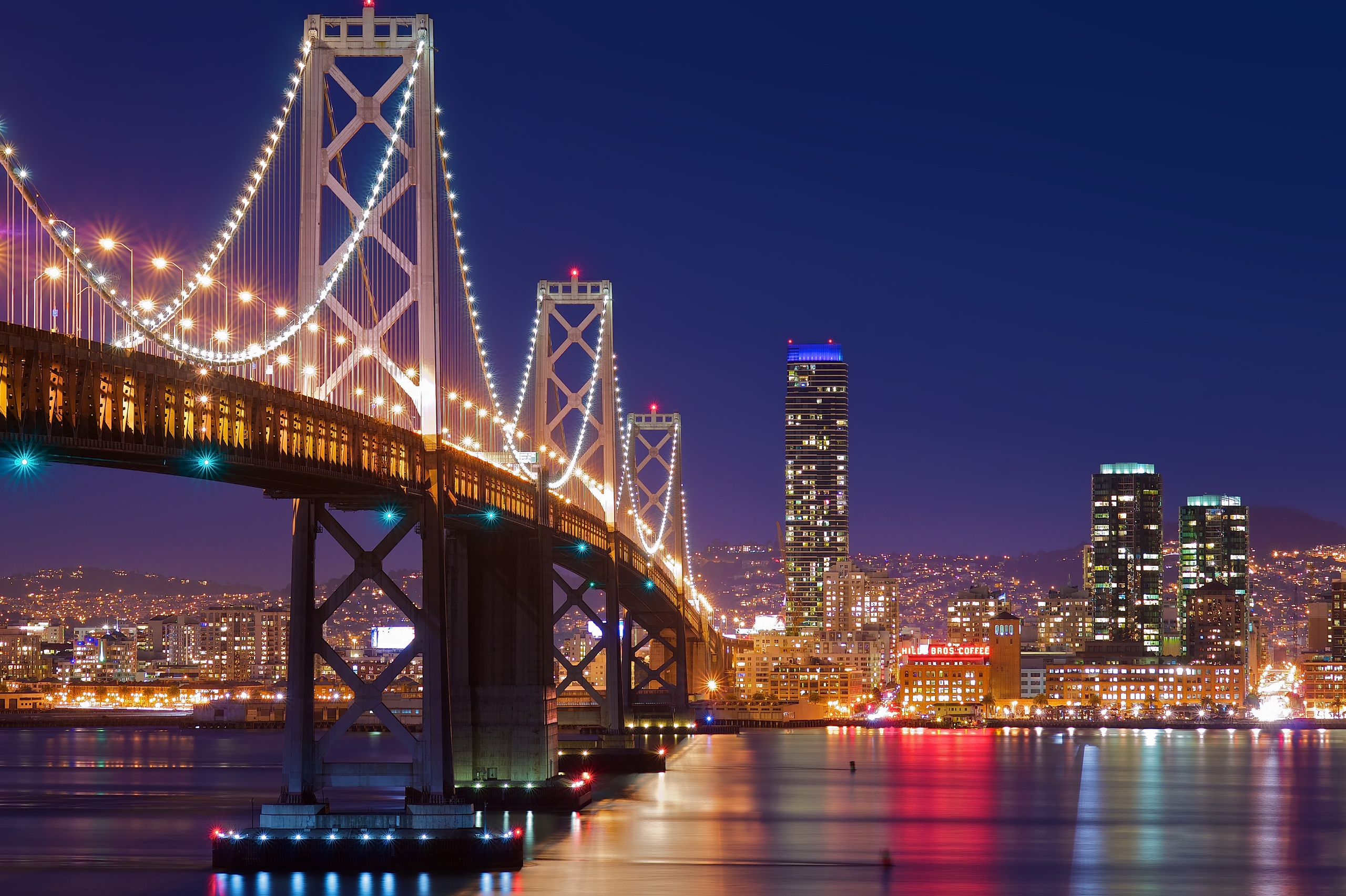 san francisco, night, bridge Wallpaper, HD City 4K Wallpapers, Images,  Photos and Background - Wallpapers Den