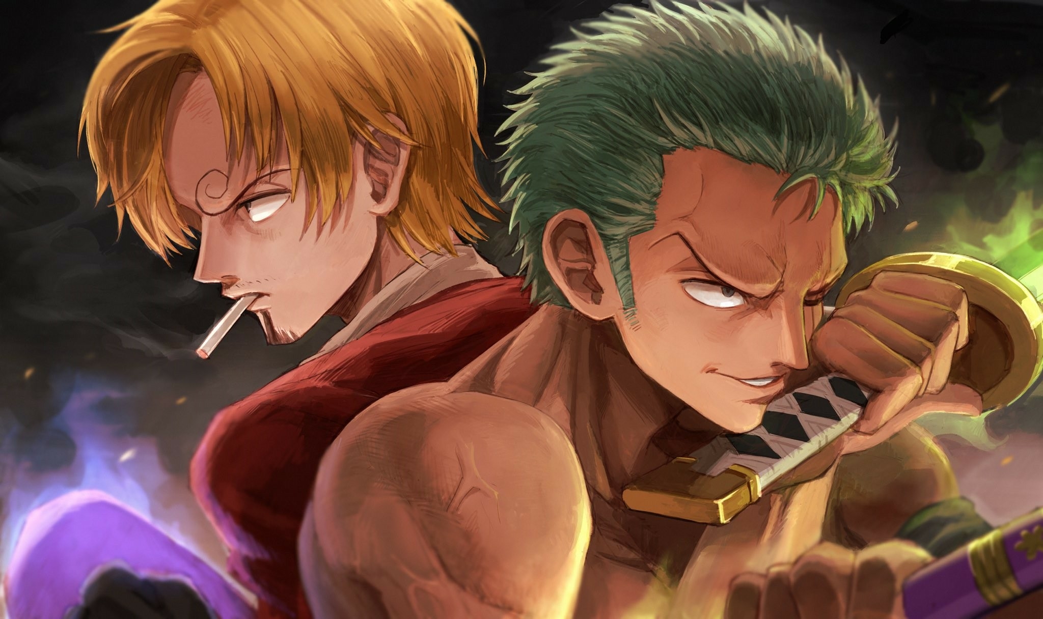 Sanji x Roronoa Zoro HD One Piece Wallpaper, HD Anime 4K Wallpapers,  Images, Photos and Background - Wallpapers Den