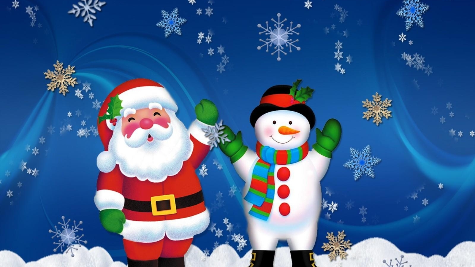 1600x900 santa claus snowman holiday 1600x900 resolution wallpaper hd holidays 4k wallpapers images photos and background wallpapersden