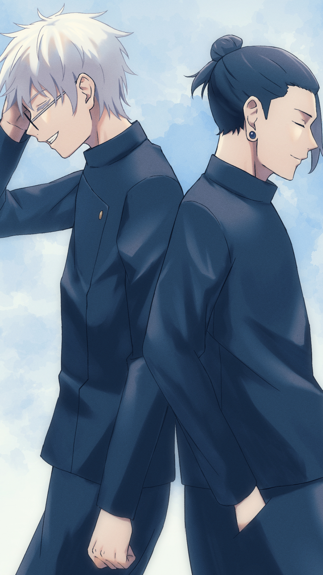 1080x1920 Resolution Satoru Gojo & Suguru Geto Friendship Art Iphone 7