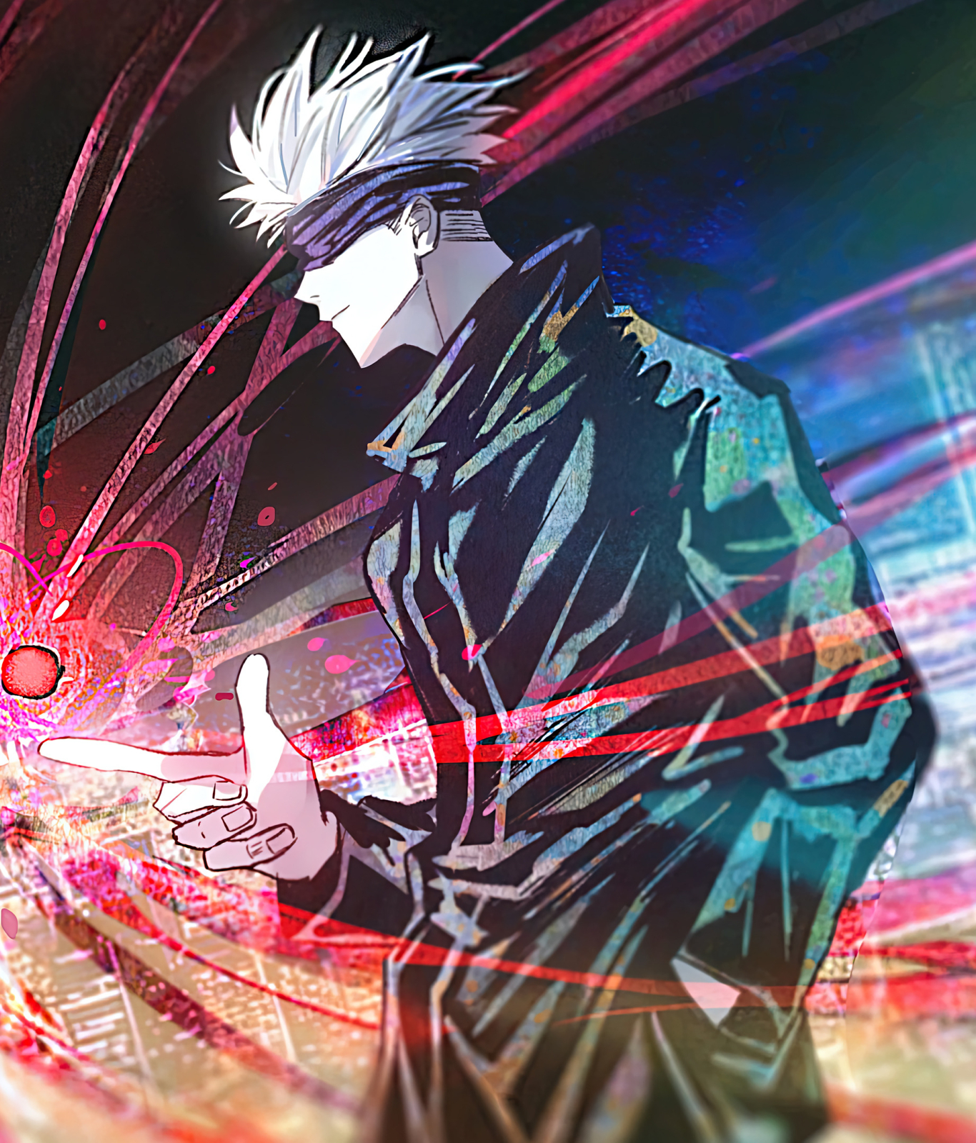 1366x1600 Resolution Satoru Gojo Cool Walk Jujutsu Kaisen 1366x1600