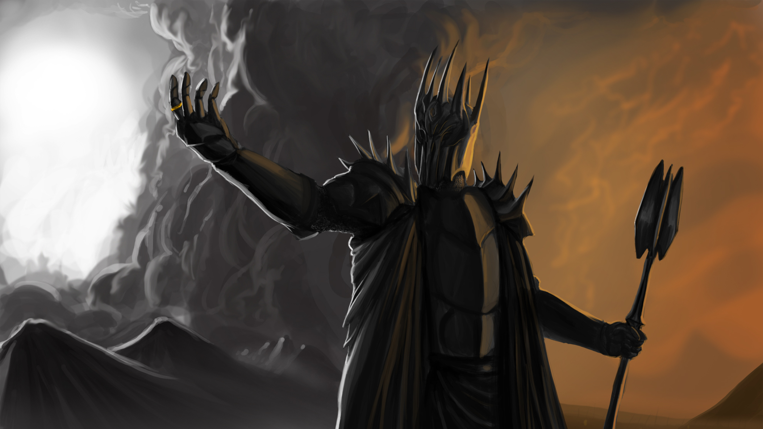 2560x1440 Sauron Lord Of The Rings 1440P Resolution ...