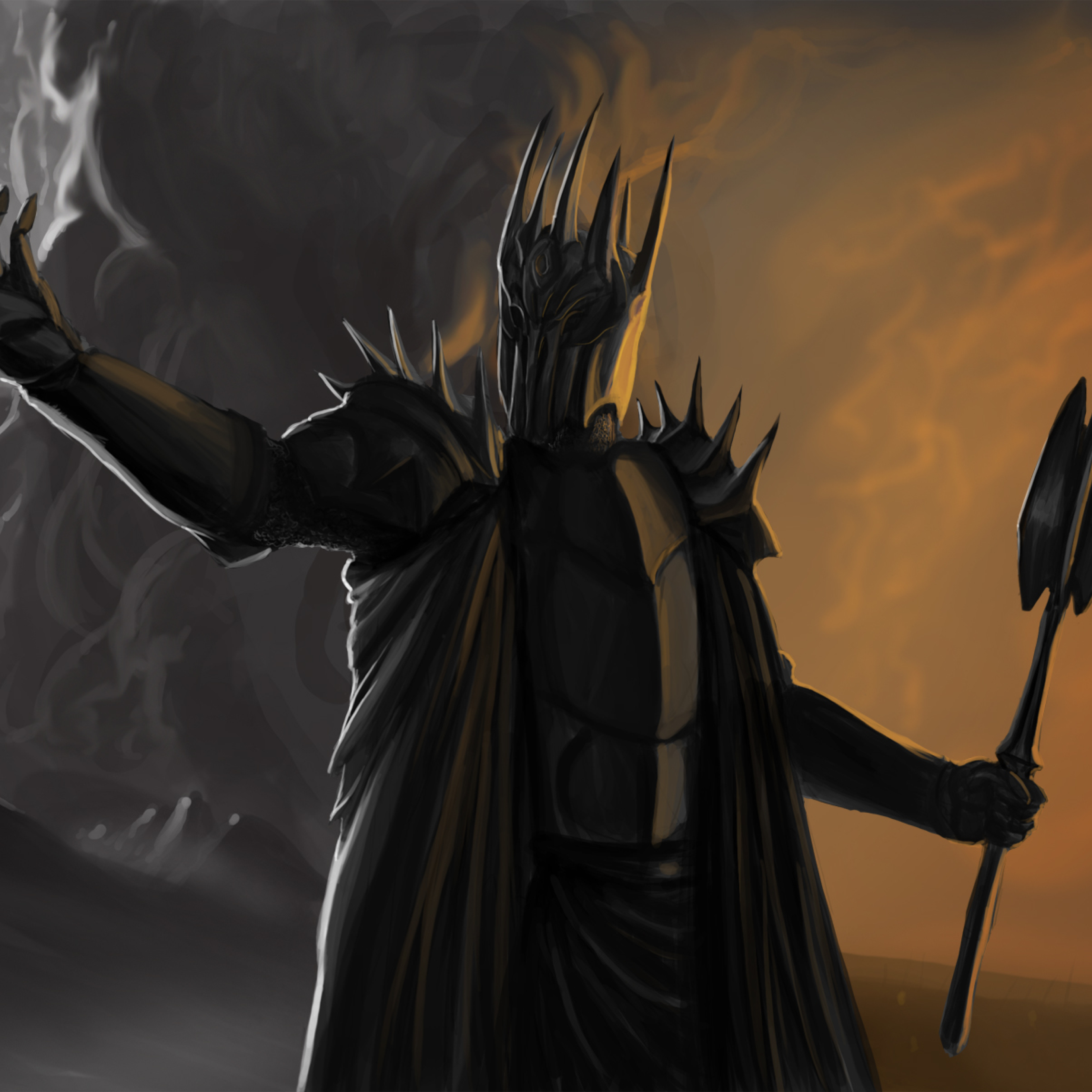 Моргот благословляющий. Саурон. Тёмный Властелин Саурон. Саурон демон. Моргот Король.