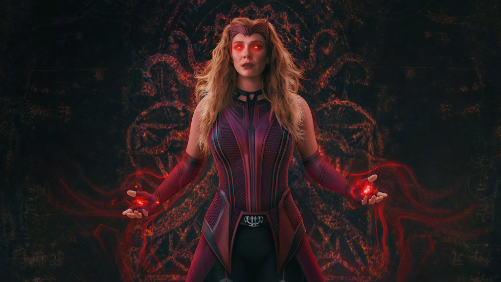 1024x576 Resolution Scarlet Witch Wanda Vision Full Power 1024x576 Resolution Wallpaper 