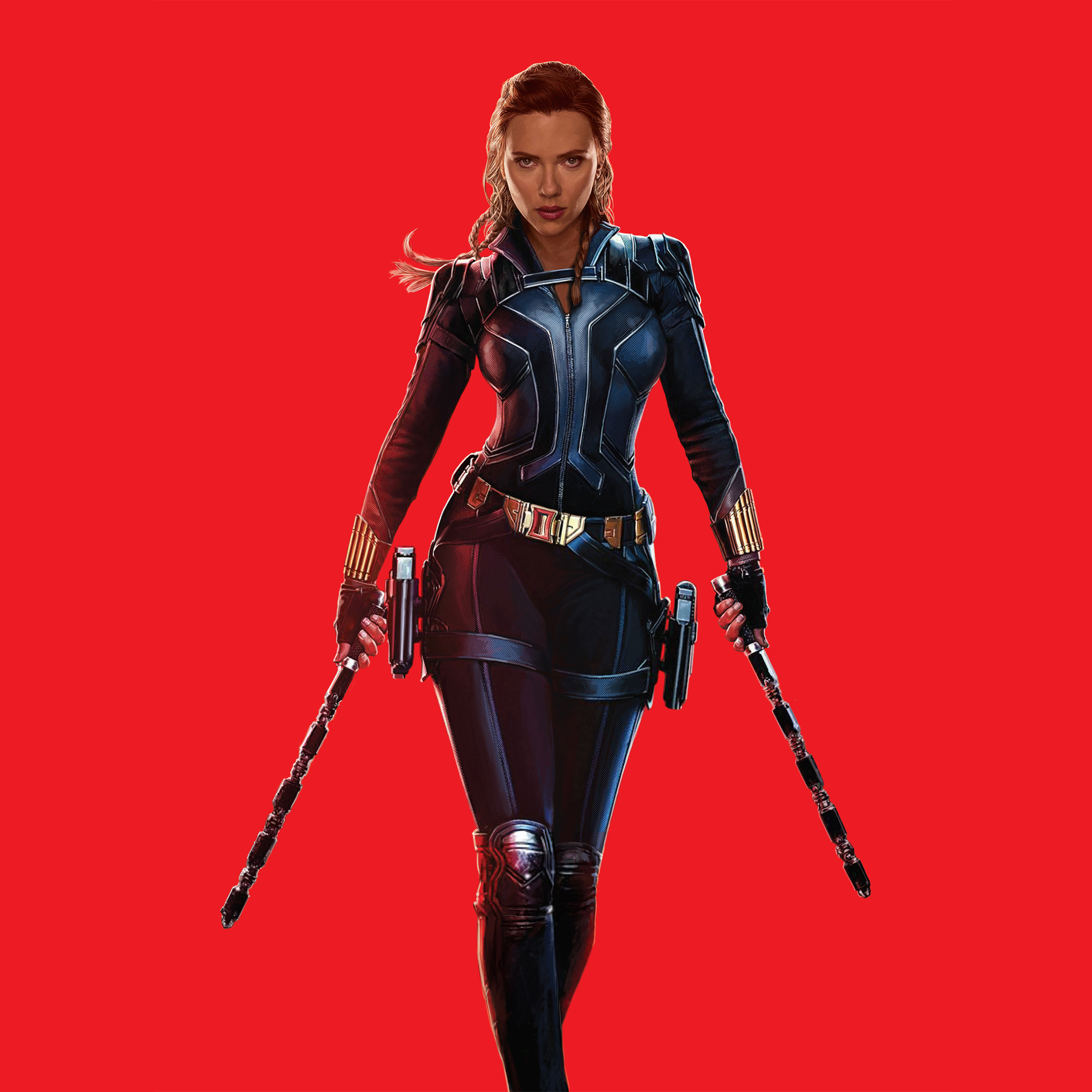 2932x2932 Scarlett Johansson as Natasha Romanoff 4K Black Widow Ipad ...