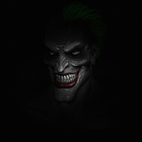 500x500 Resolution Scary Joker Minimal 4K 500x500 Resolution Wallpaper ...
