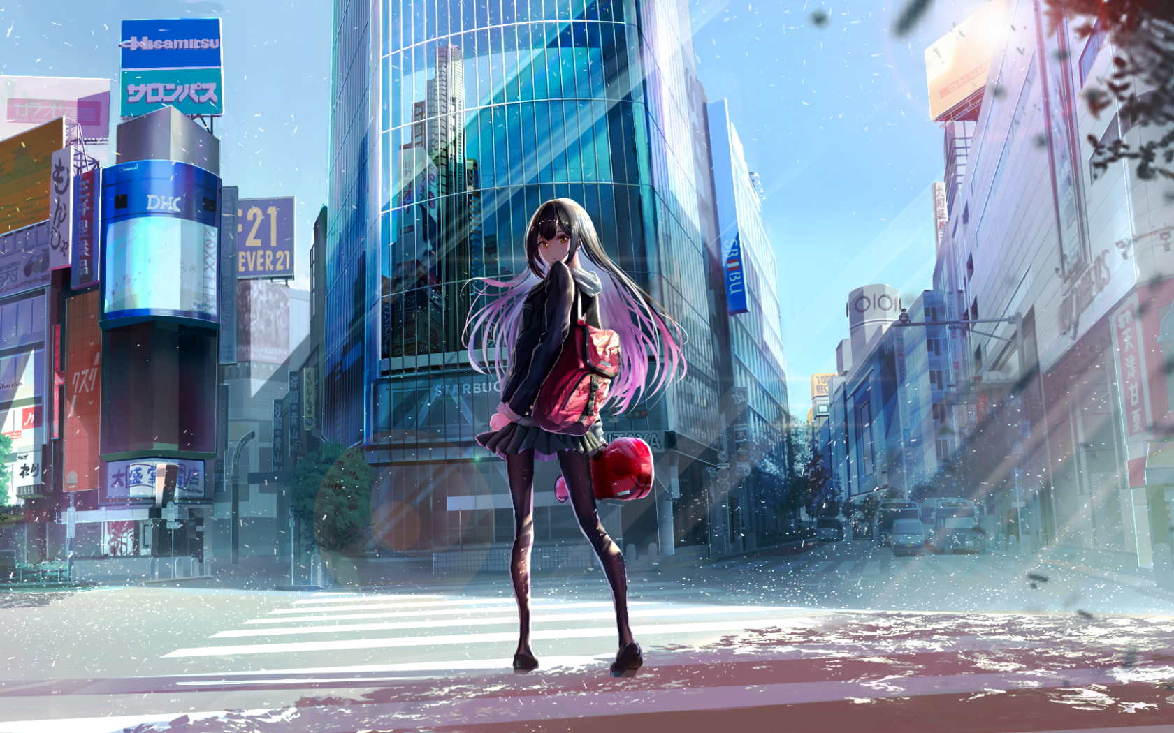 1680x1050 School Anime Girl 1680x1050 Resolution Wallpaper, HD Anime 4K
