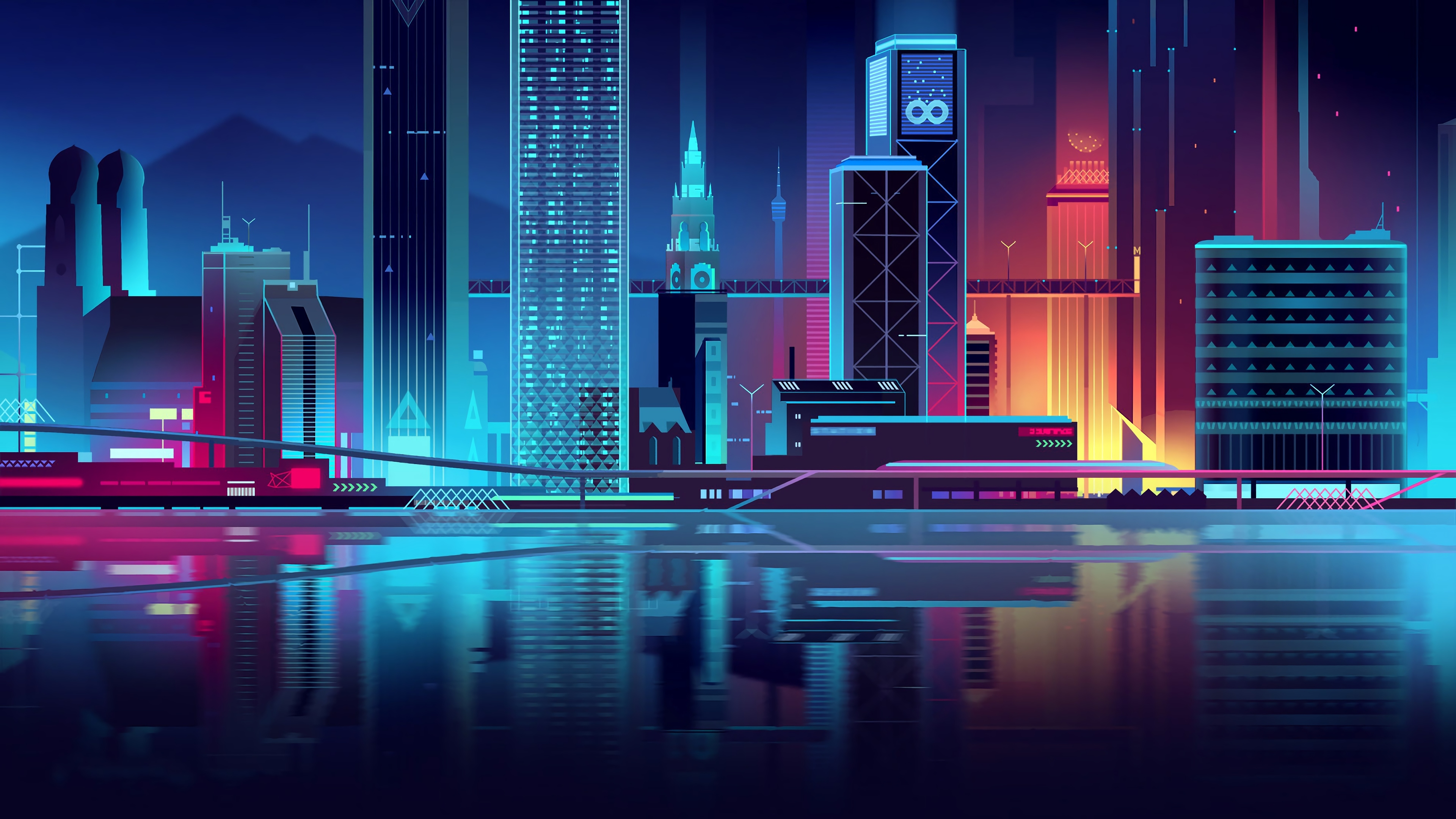 Sci Fi City 4k Illustration 2022 Wallpaper, HD Artist 4K Wallpapers,  Images, Photos and Background - Wallpapers Den