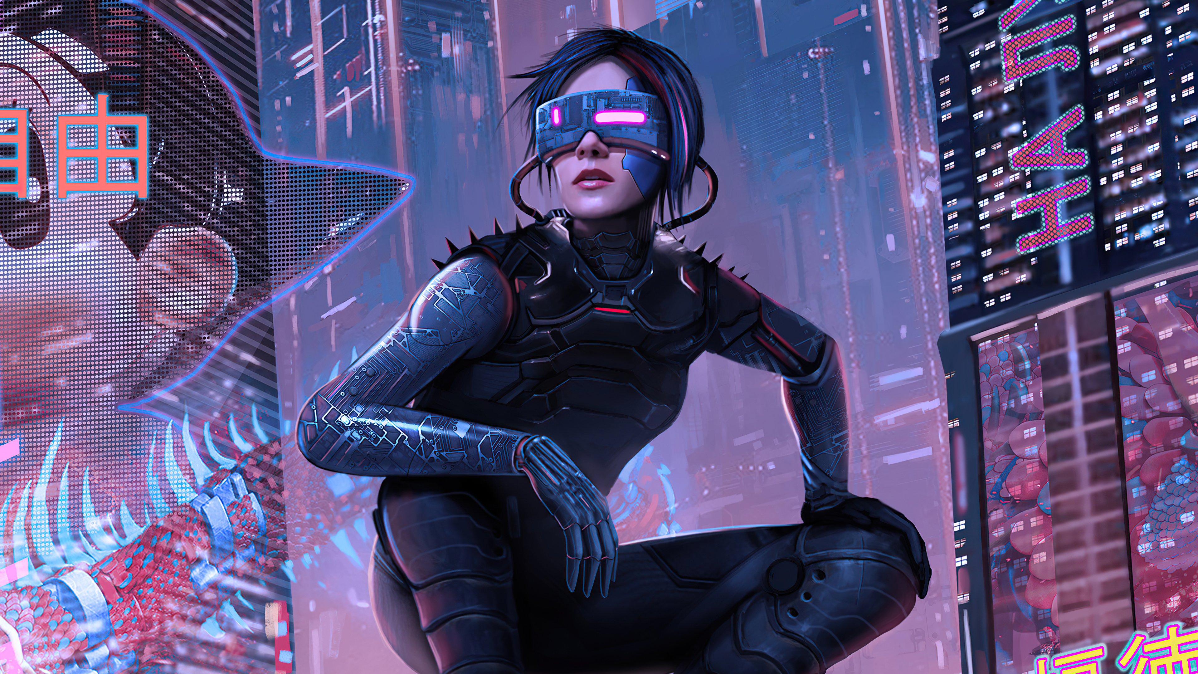 Sci Fi Cyberpunk 4k Woman Wallpaper, HD Artist 4K Wallpapers, Images,  Photos and Background - Wallpapers Den