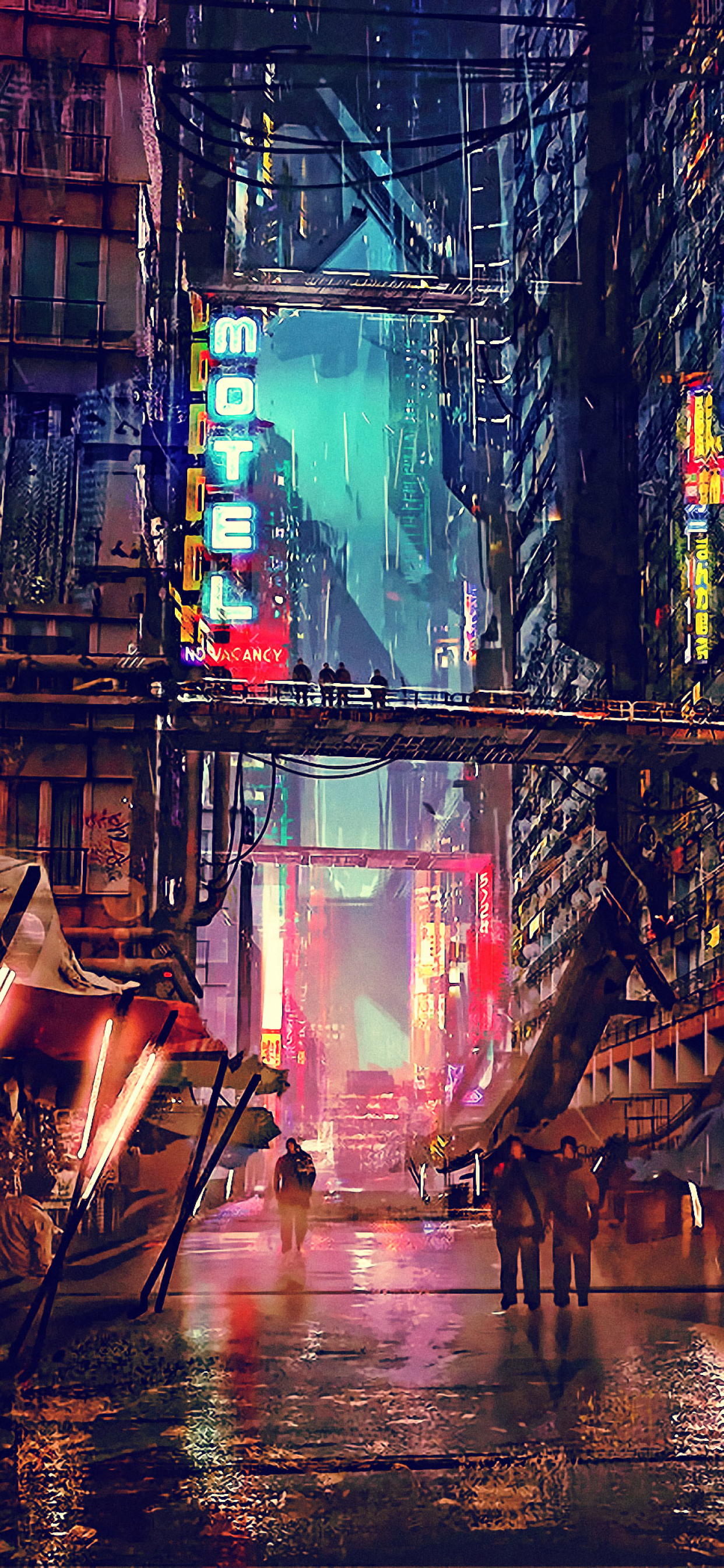 1242x2688 Sci FI Cyberpunk CIty Iphone XS MAX Wallpaper ...