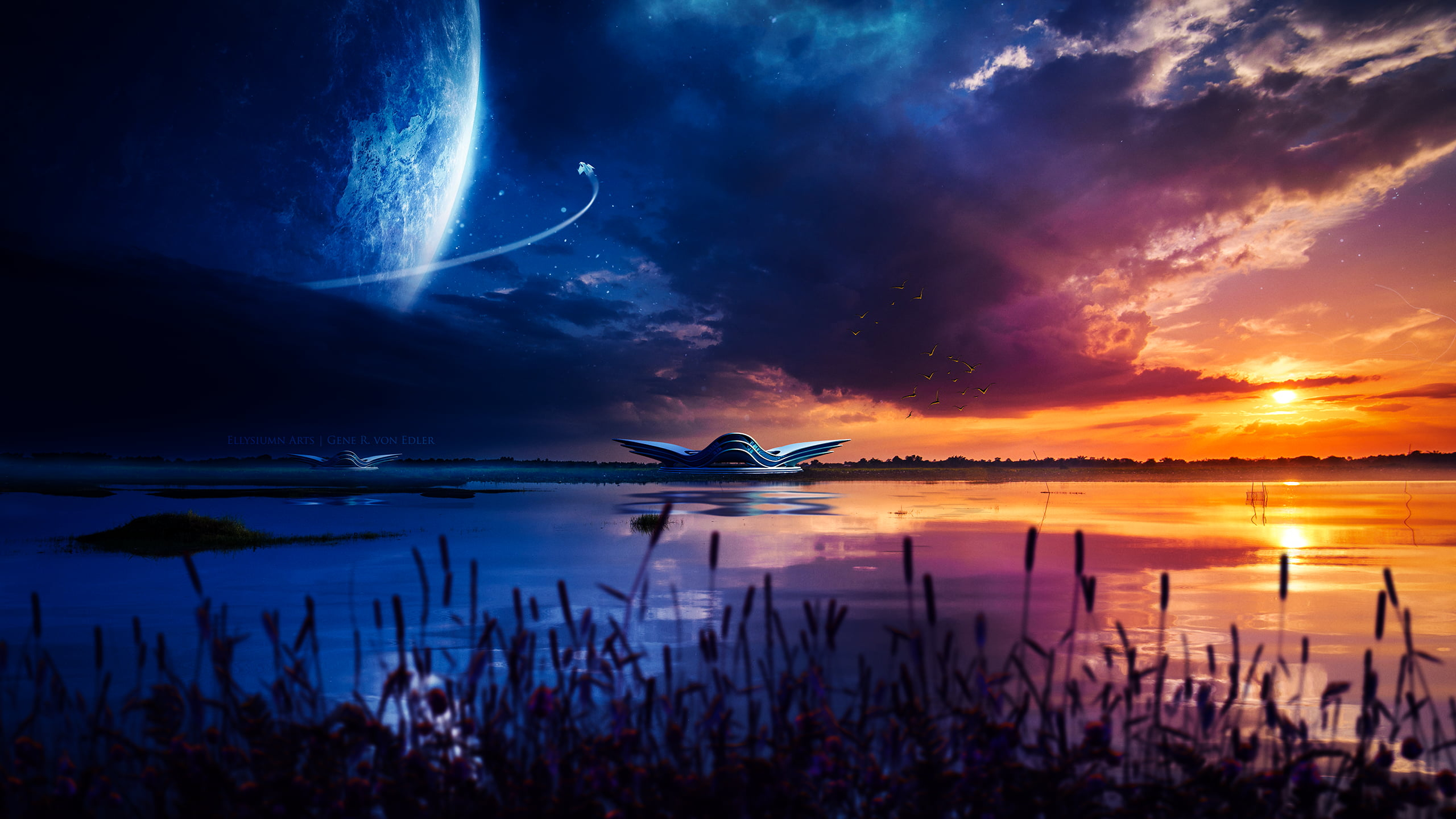 Sci Fi Night Sky Wallpaper, HD Artist 4K Wallpapers, Images, Photos and  Background - Wallpapers Den