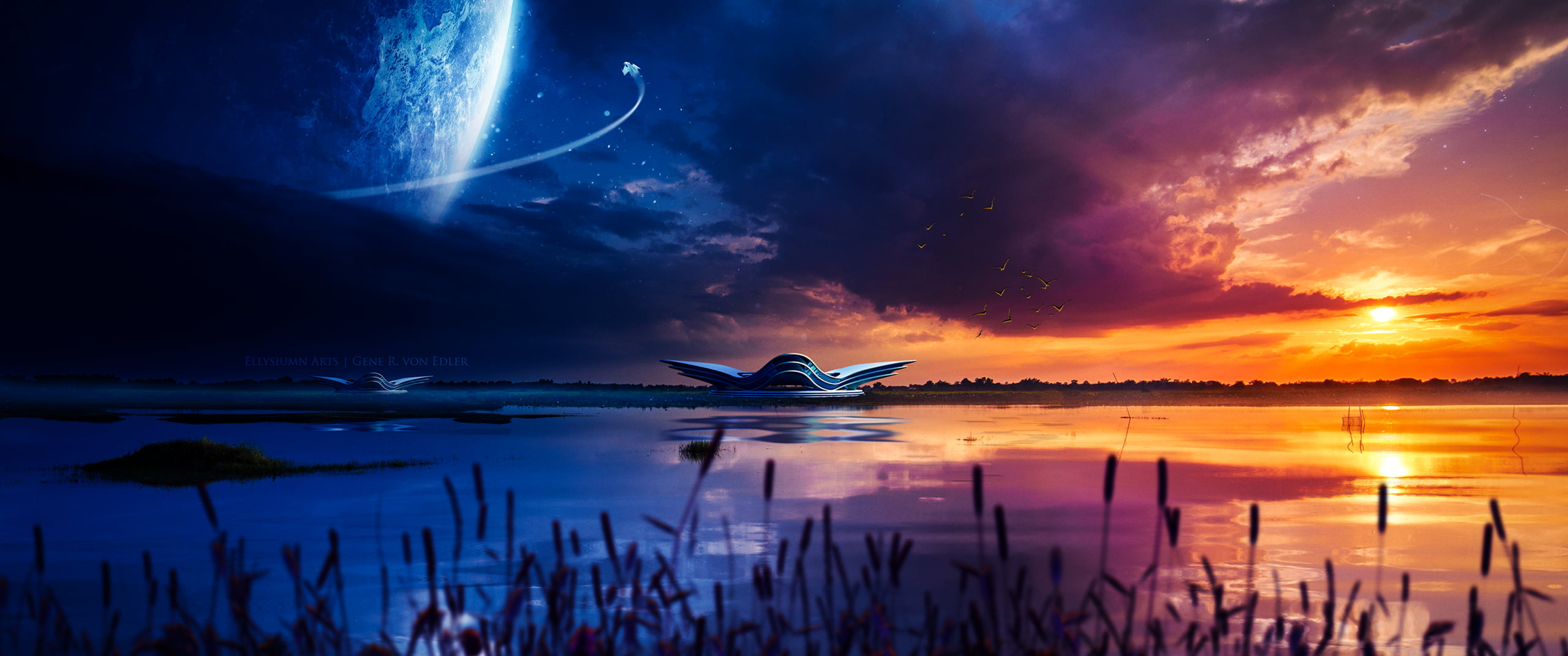 3440x1440 Sci Fi Night Sky 3440x1440 Resolution Wallpaper, HD Artist 4K  Wallpapers, Images, Photos and Background - Wallpapers Den