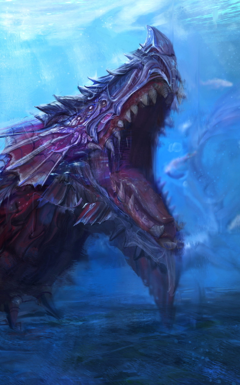 Sea Monster Underwater Creature, Full HD Wallpaper