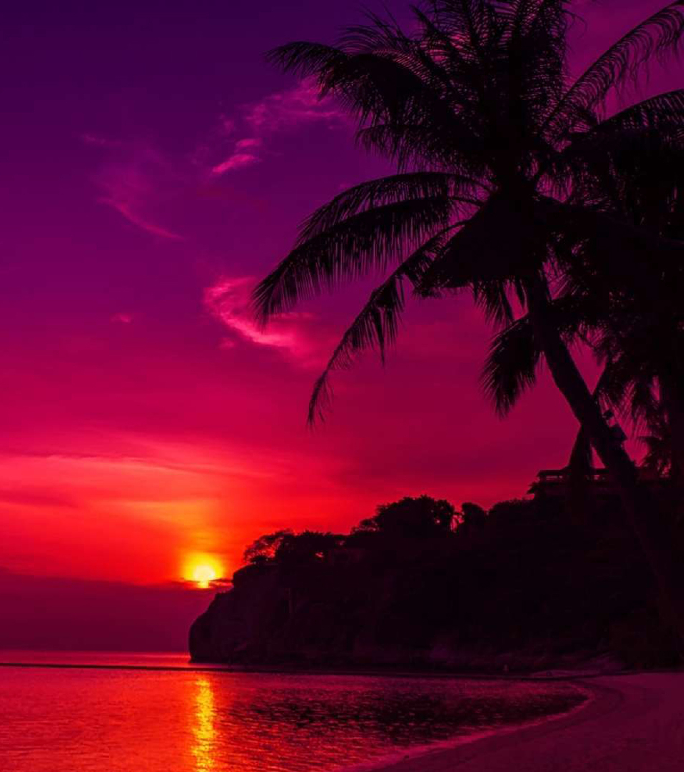 2200x2480 Resolution Seashore Colorful Sunset 2200x2480 Resolution ...
