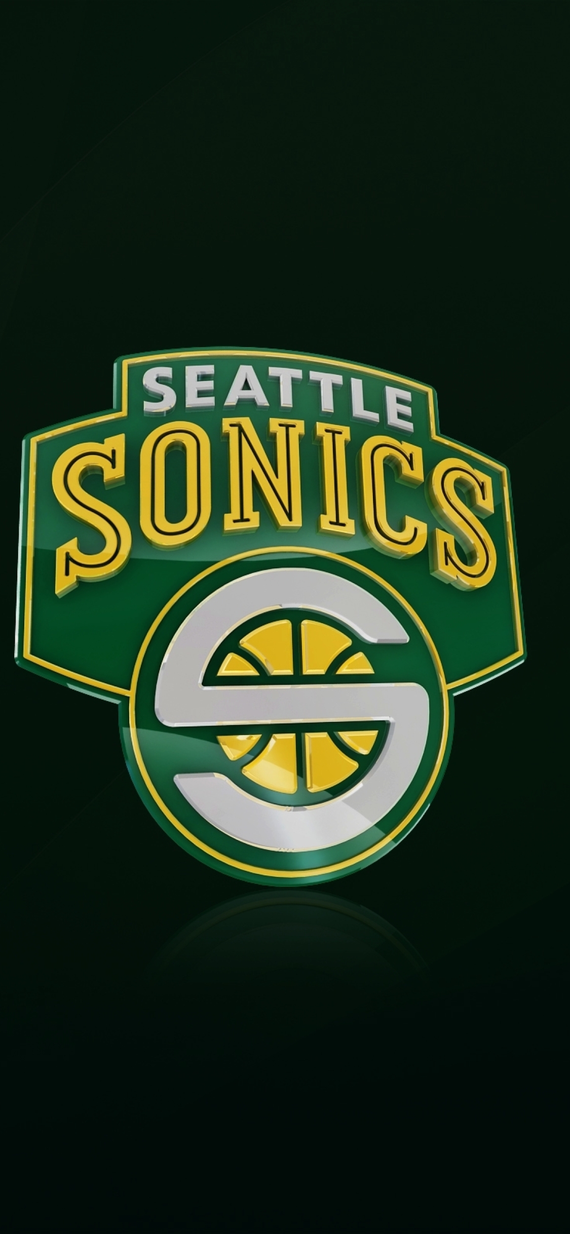 1125x2436 seattle supersonics, nba, logo Iphone XS,Iphone 10,Iphone X  Wallpaper, HD Sports 4K Wallpapers, Images, Photos and Background -  Wallpapers Den