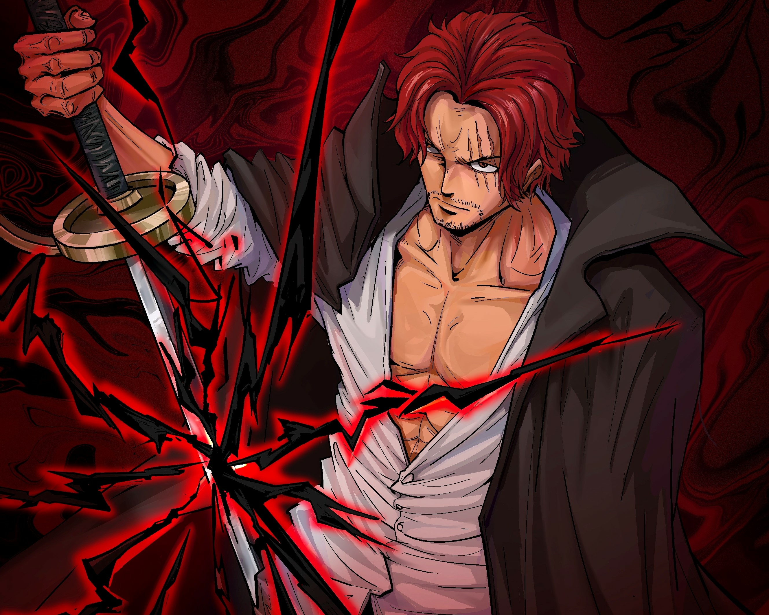 Shanks Art One Piece Cool Wallpaper, HD Anime 4K Wallpapers, Images, Photos  and Background - Wallpapers Den