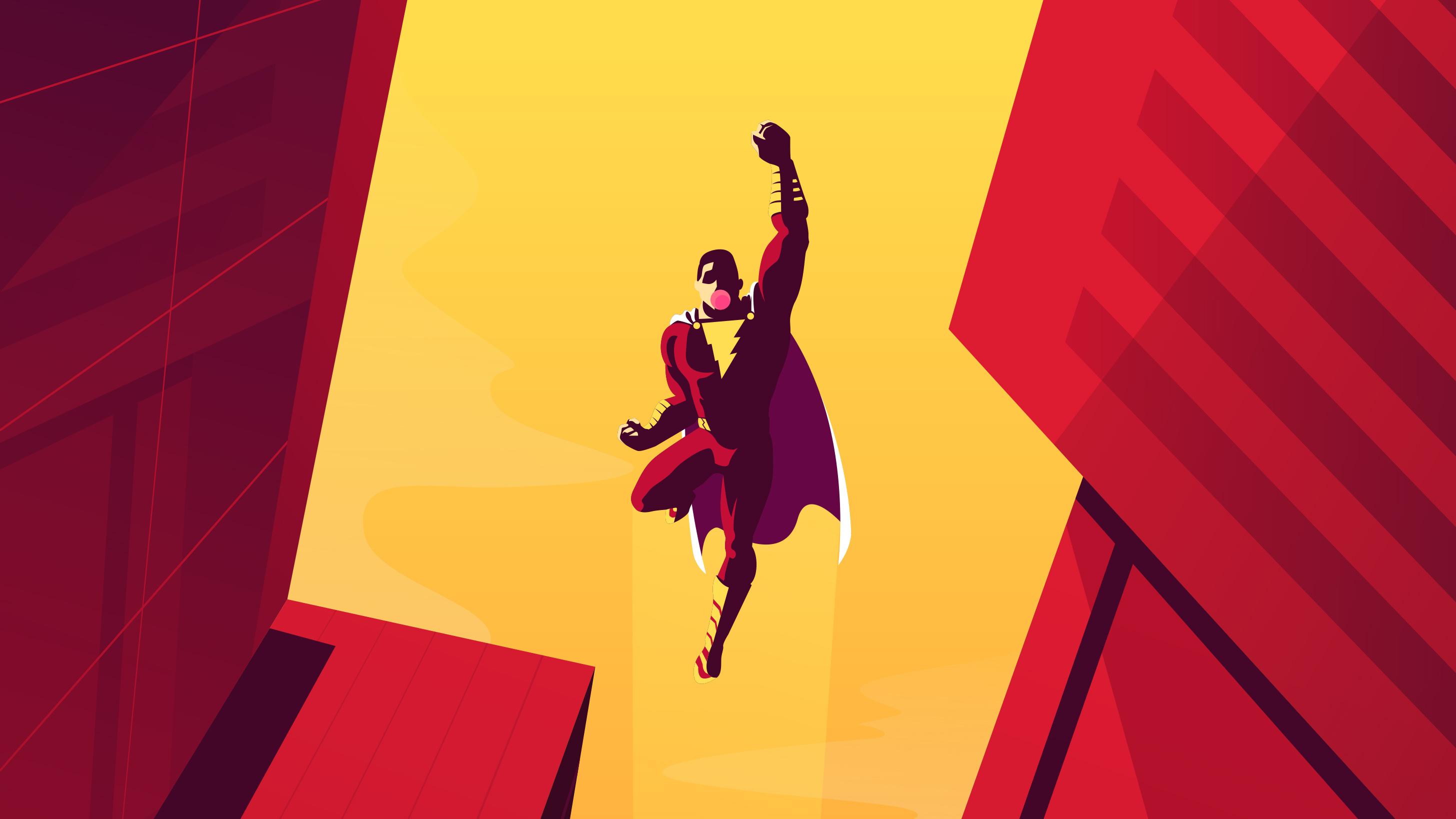 3840x2160202199 Shazam Minimal Artwork 3840x2160202199 Resolution Wallpaper,  HD Superheroes 4K Wallpapers, Images, Photos and Background - Wallpapers Den
