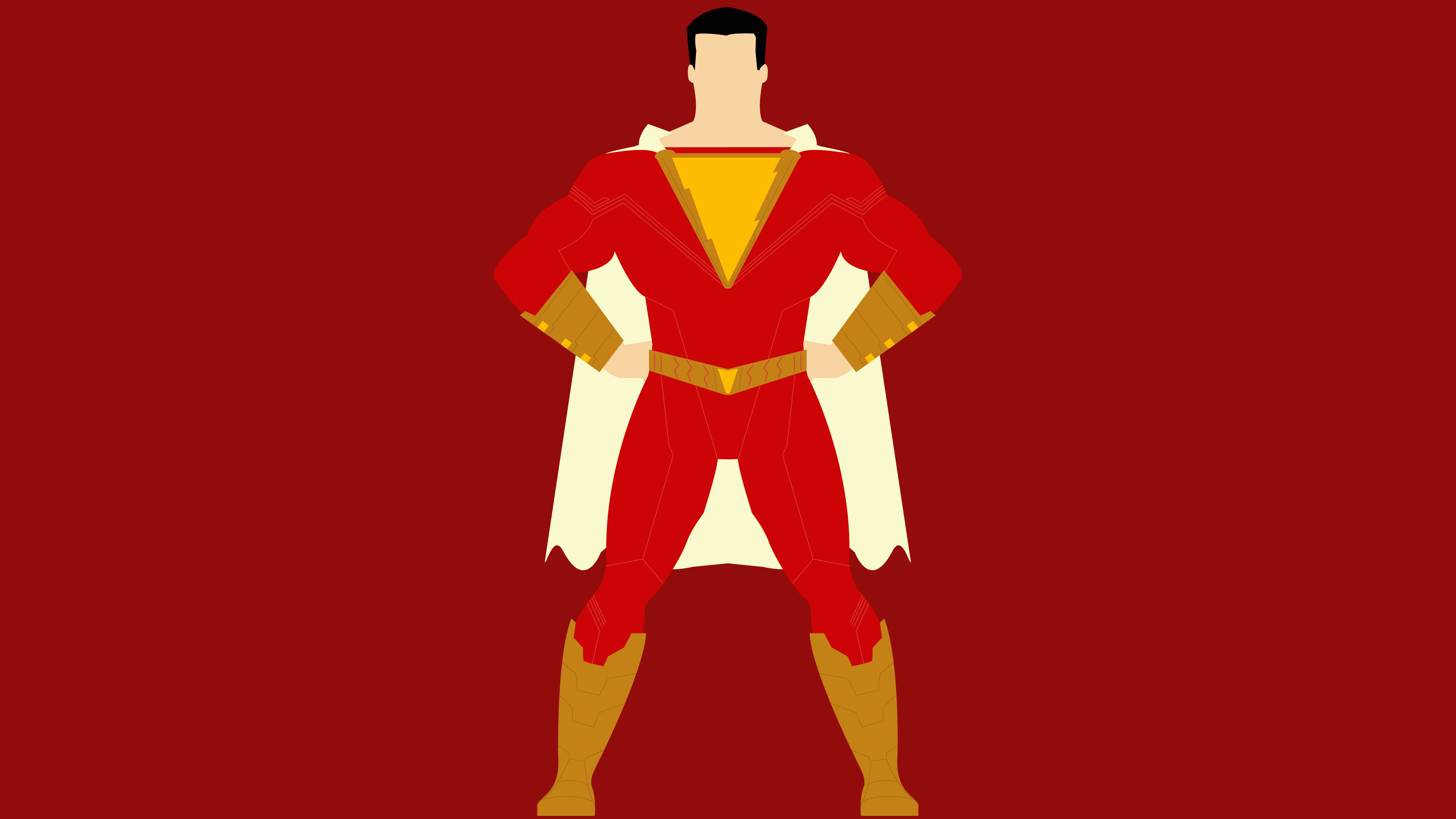 Shazam Minimalism Wallpaper, HD Minimalist 4K Wallpapers, Images, Photos  and Background - Wallpapers Den