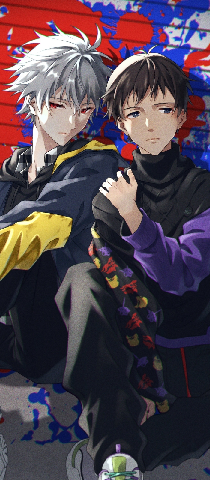 700x1600 Shinji Ikari And Kaworu Nagisa Neon Genesis 700x1600 Resolution Wallpaper Hd Anime 4k 7121