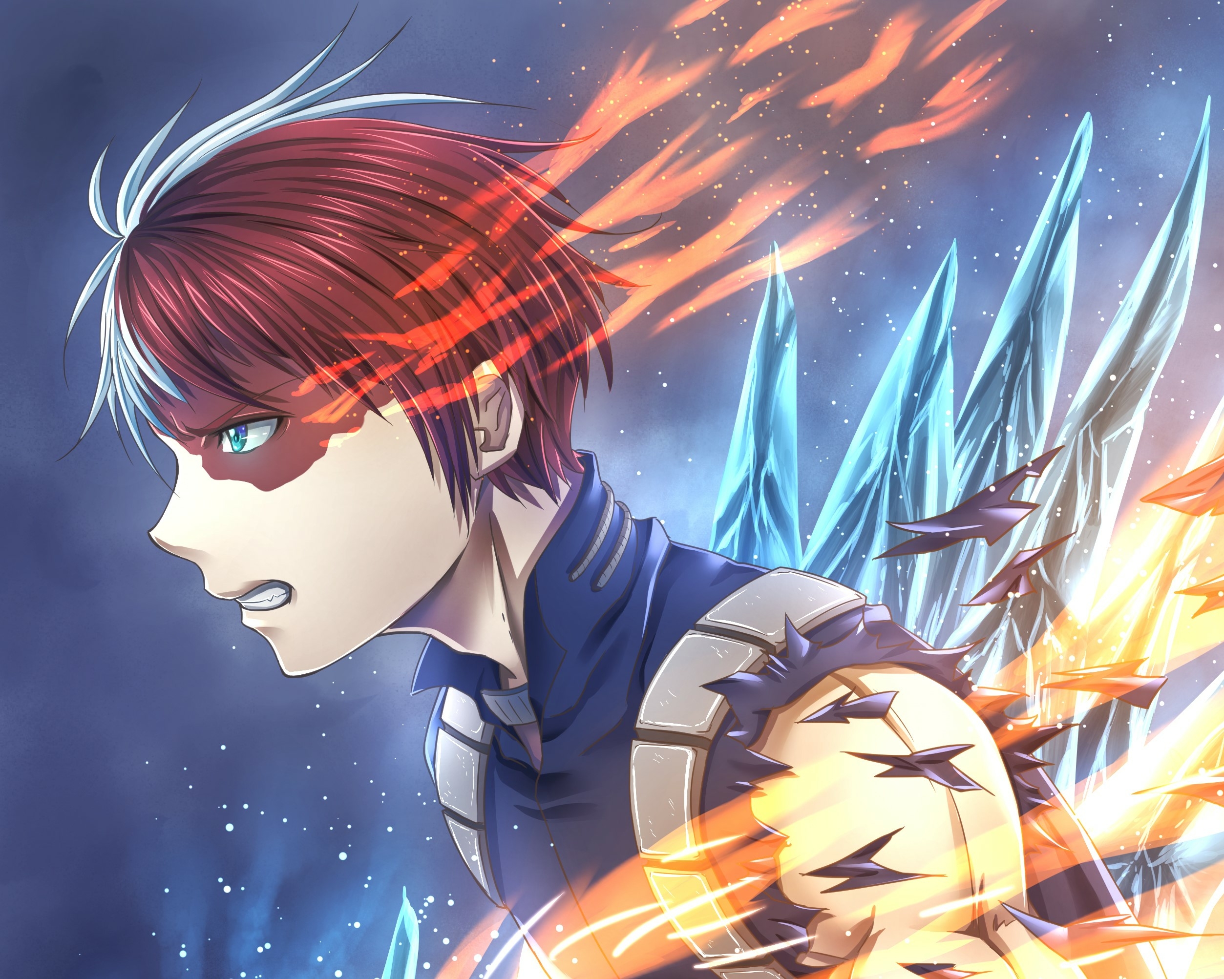 X Shoto Todoroki Hd My Hero Academia X Resolution Wallpaper Hd Anime K