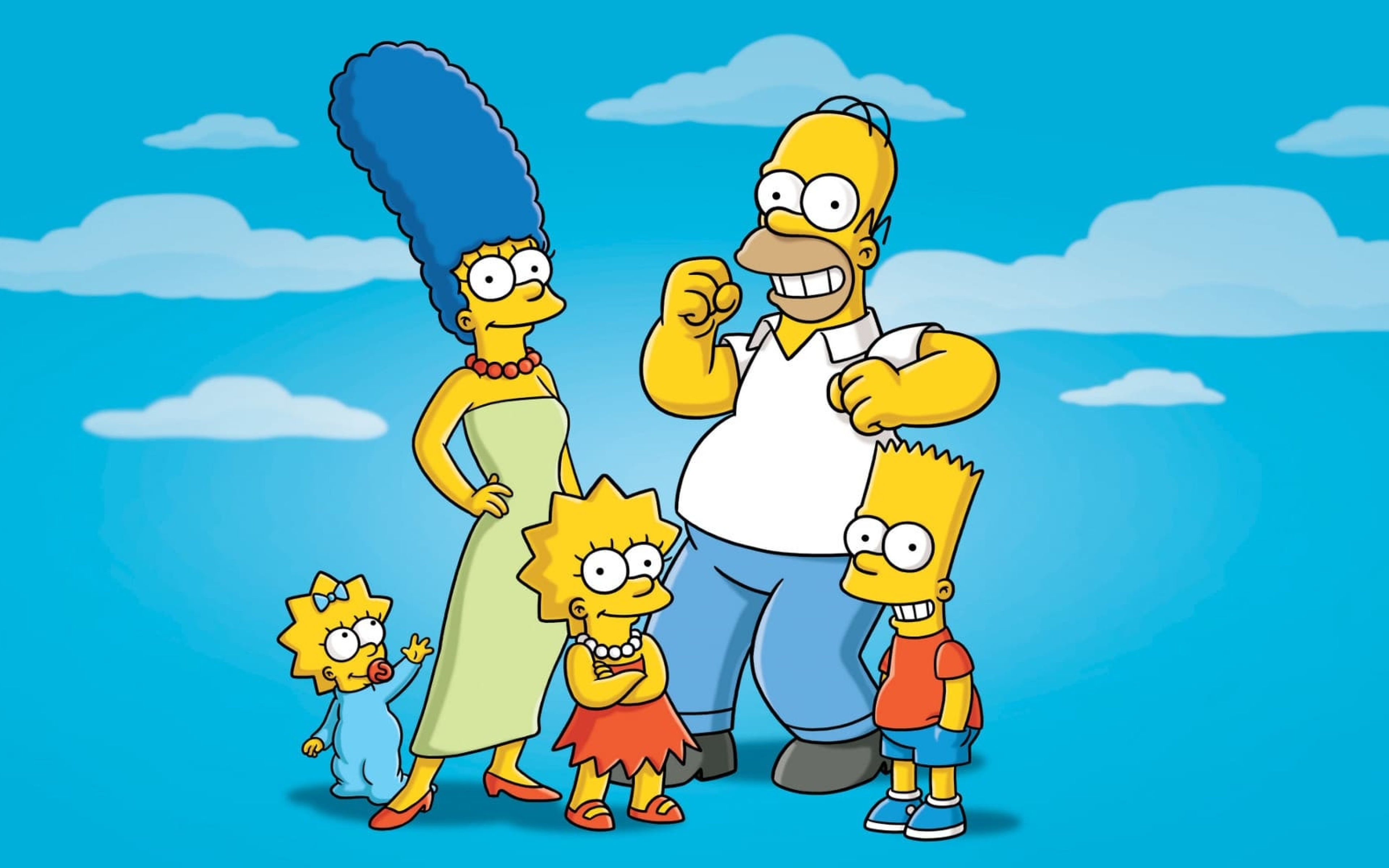 3840x2400 Resolution Simpsons Family UHD 4K 3840x2400 Resolution