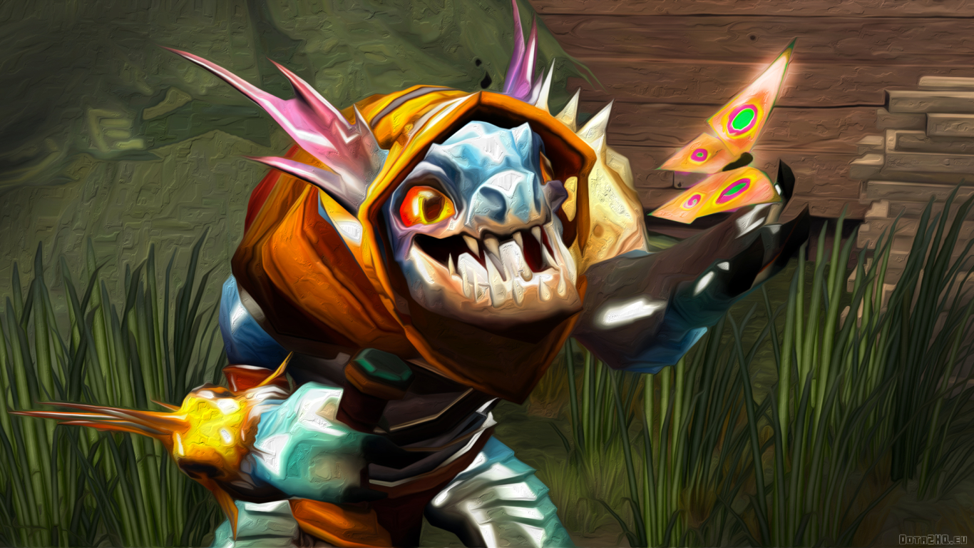 1366x768 Slark 3d Art Dota 2 1366x768 Resolution Wallpaper