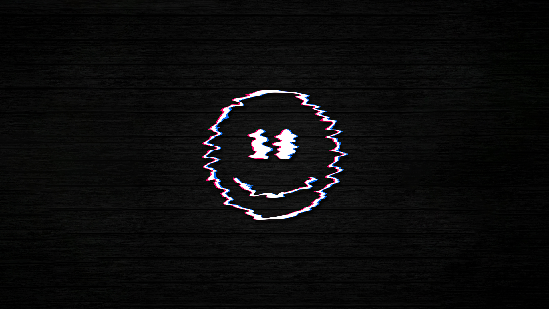 1920x1080 Smiley Glitch Dark Black 1080P Laptop Full HD Wallpaper, HD  Artist 4K Wallpapers, Images, Photos and Background - Wallpapers Den