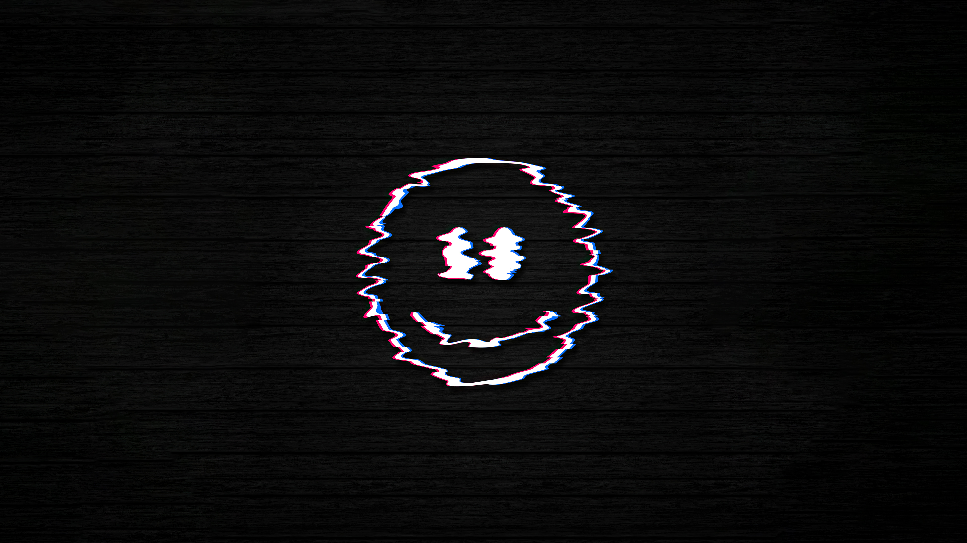 Smiley Glitch Dark Black Wallpaper, HD Artist 4K Wallpapers, Images, Photos  and Background - Wallpapers Den