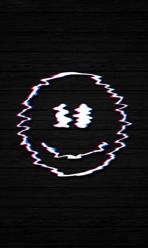 480x800 Smiley Glitch Dark Black Galaxy Note, HTC Desire, Nokia Lumia 520,  ASUS Zenfone Wallpaper, HD Artist 4K Wallpapers, Images, Photos and  Background - Wallpapers Den