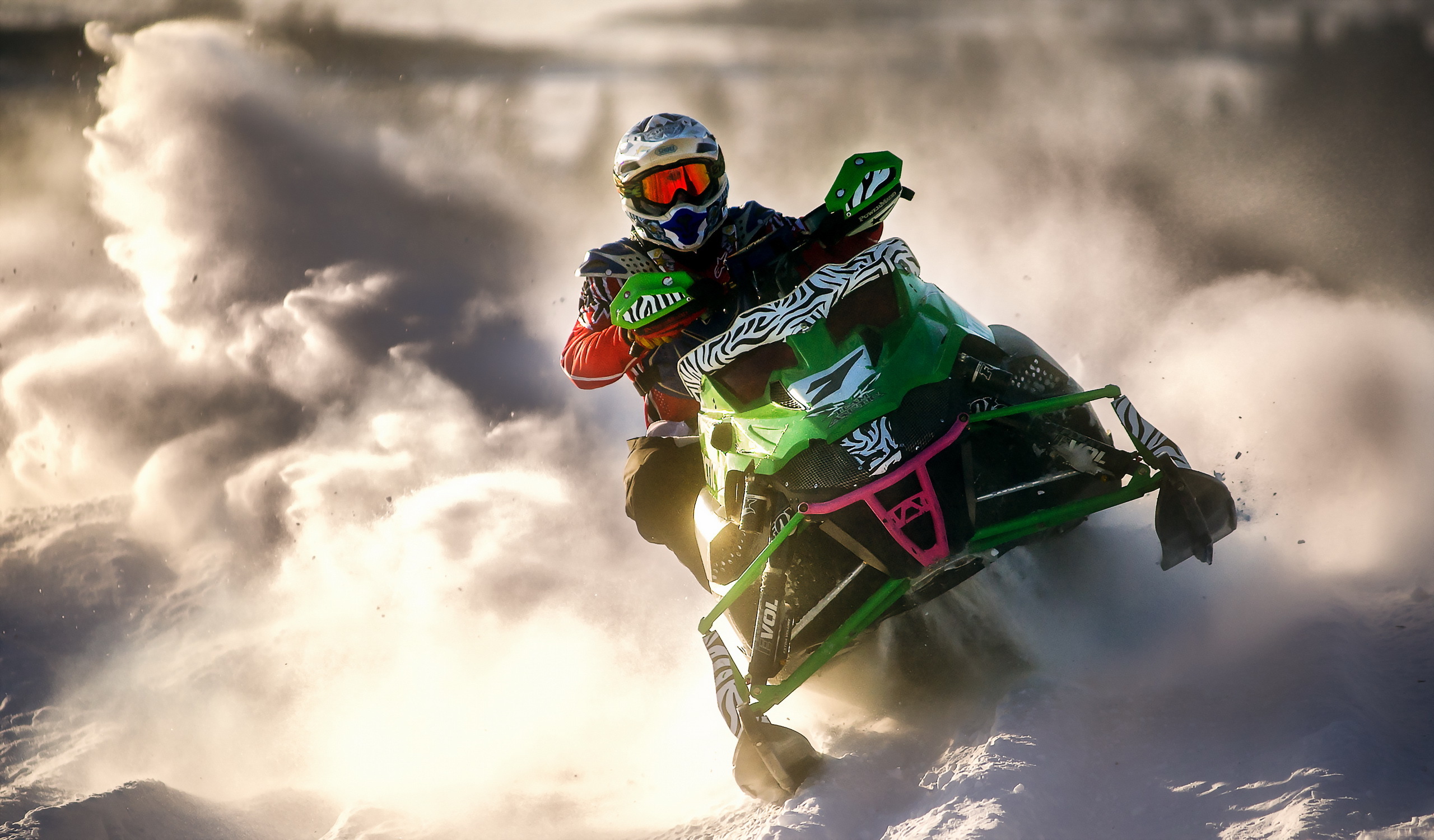  Snowmobile at sunset wallpaper   Wallery
