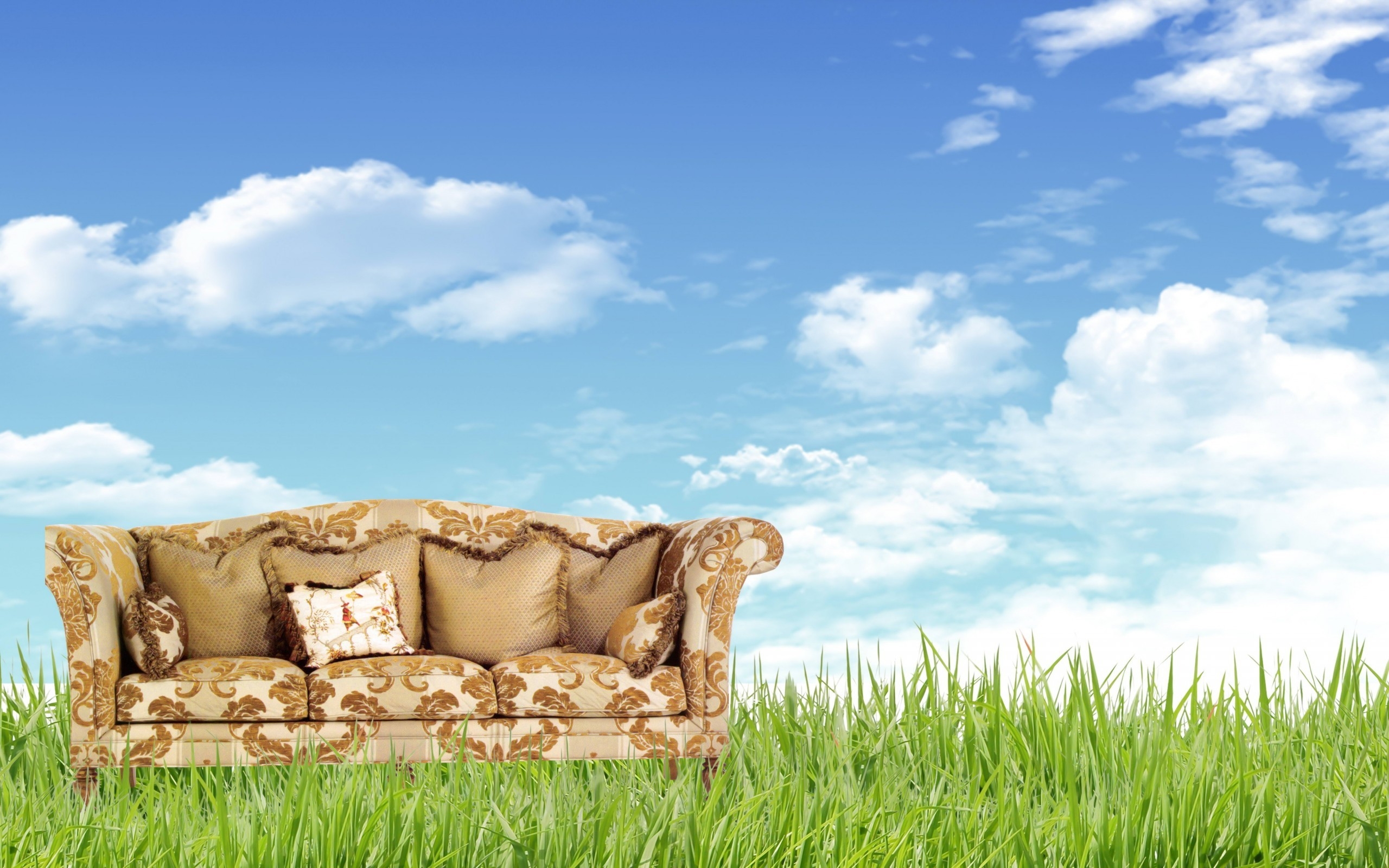sofa, grass, nature Wallpaper, HD Other 4K Wallpapers, Images, Photos and  Background - Wallpapers Den
